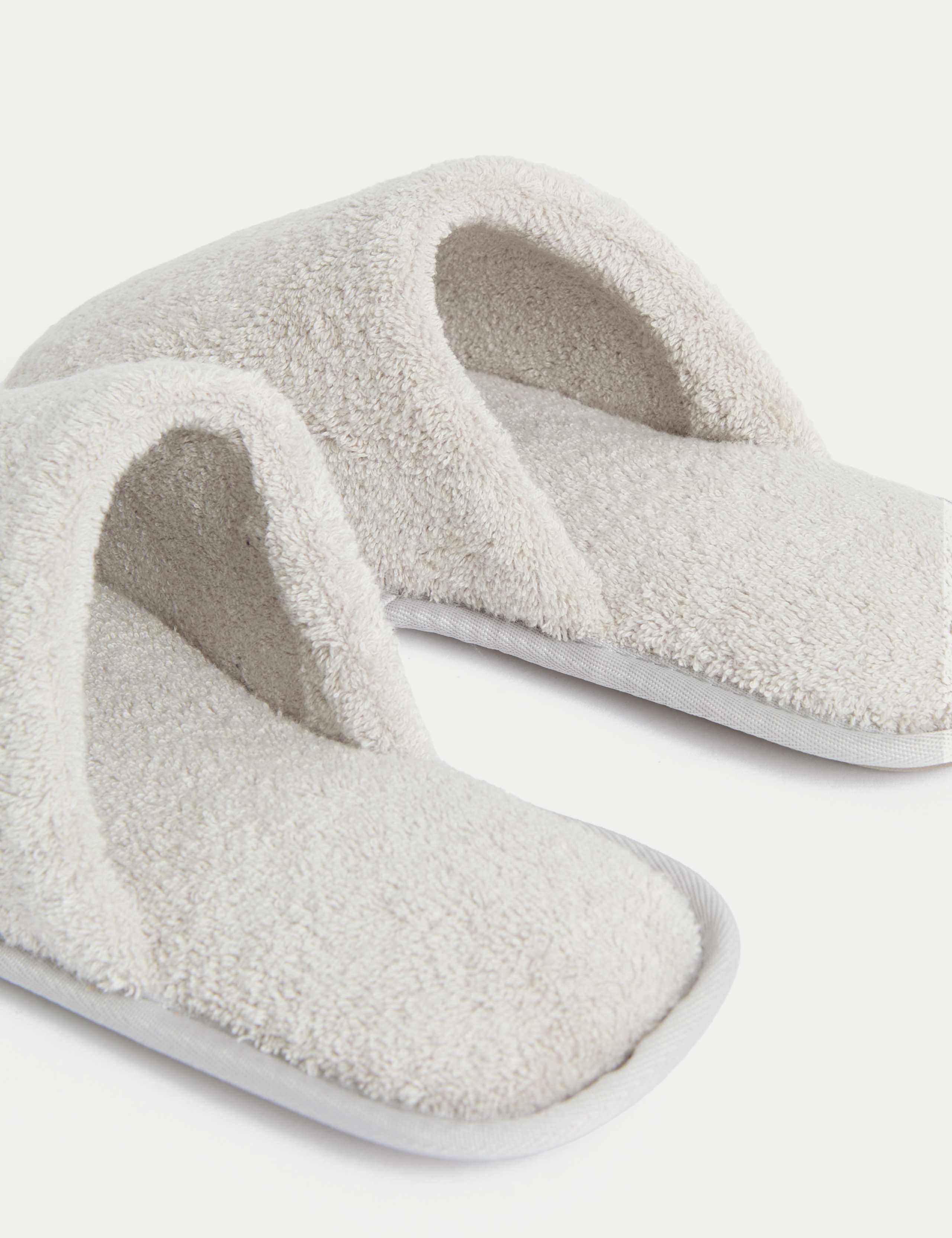 Towelling Mule Slippers with Freshfeet™ 3 of 4