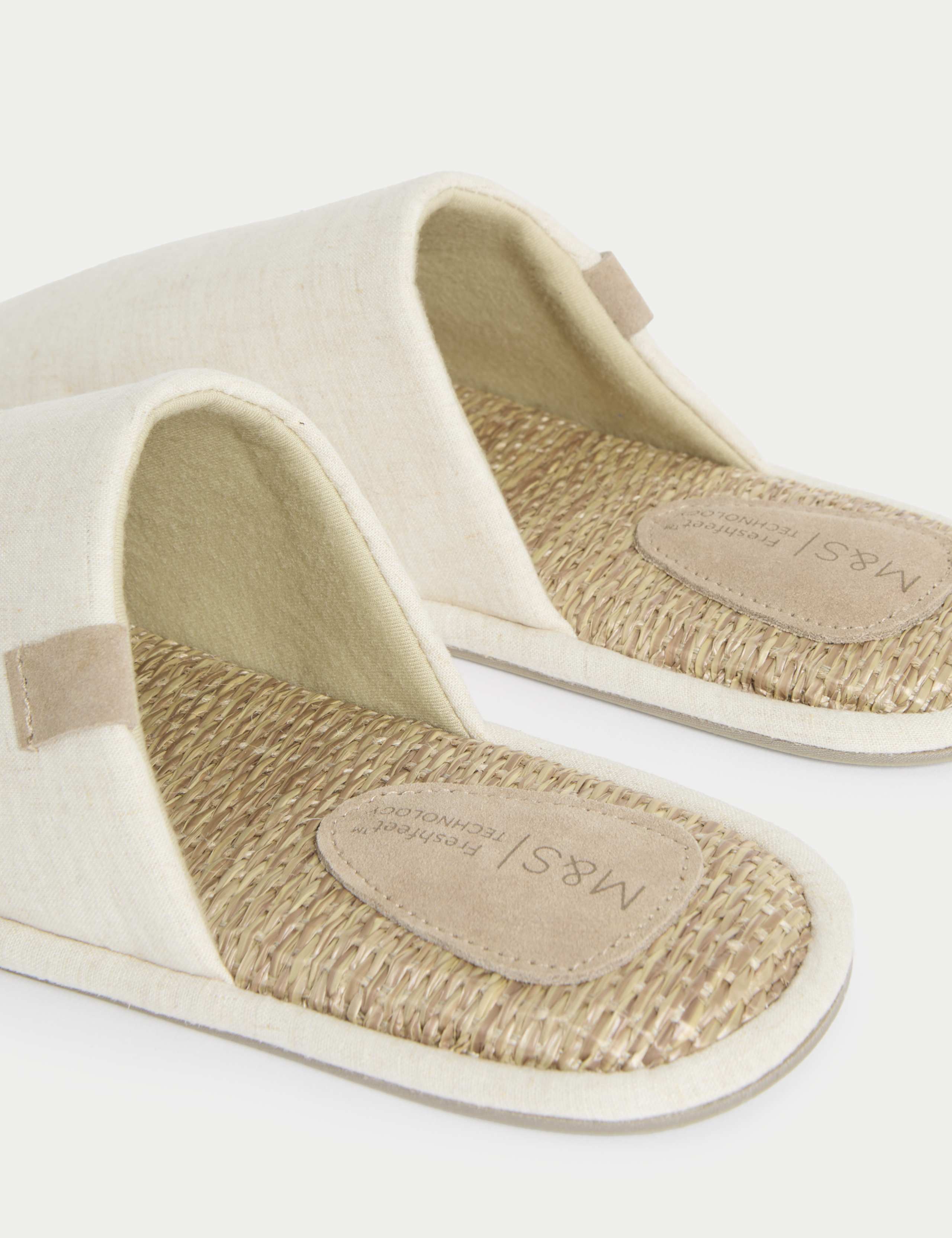 Linen Rich Mule Slippers 3 of 4