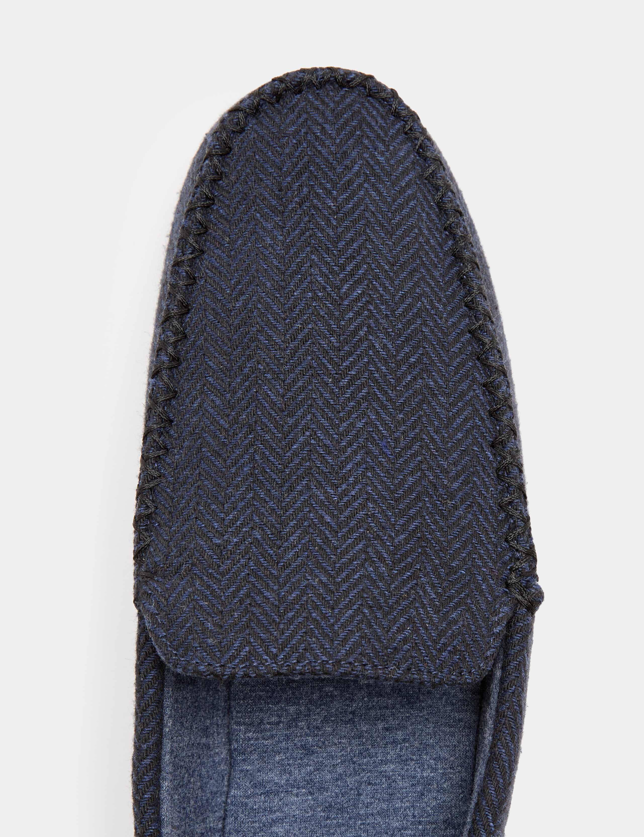 Herringbone Moccasin Slippers with Freshfeet™ 3 of 3