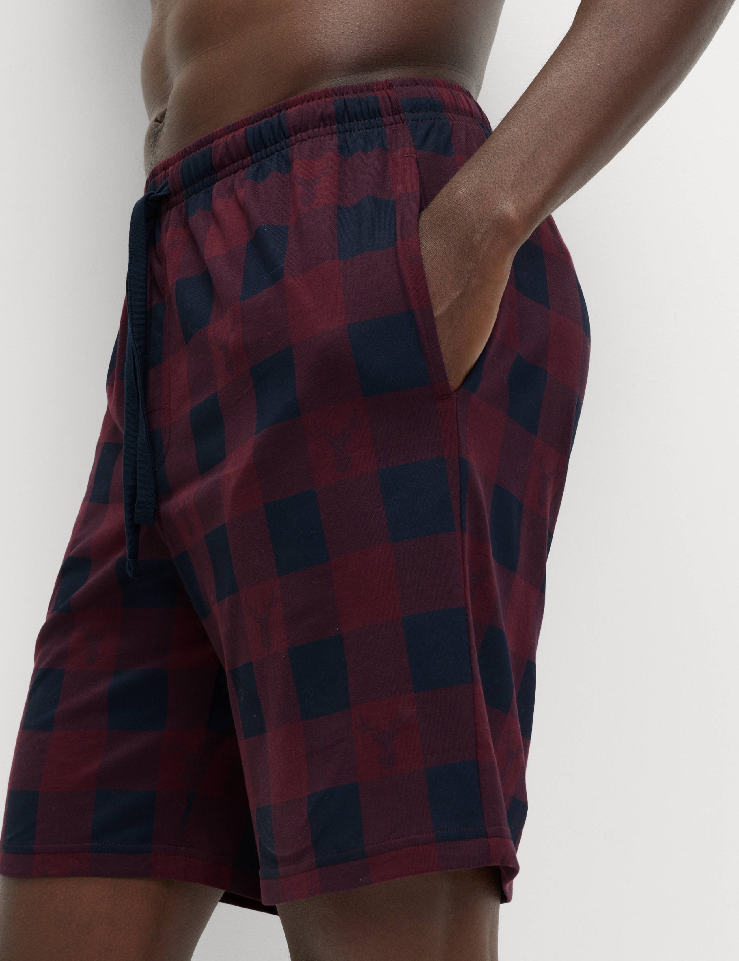 Pure Cotton Checked Pyjama Set 4 of 6