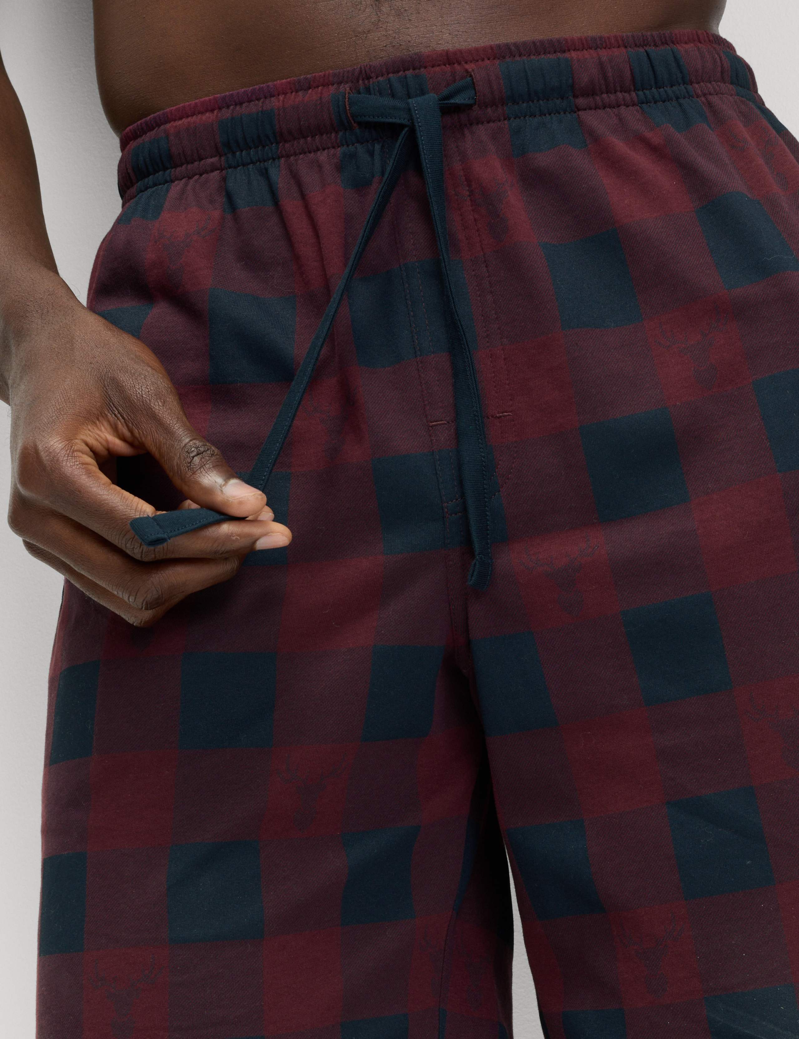 Pure Cotton Checked Pyjama Set 6 of 6