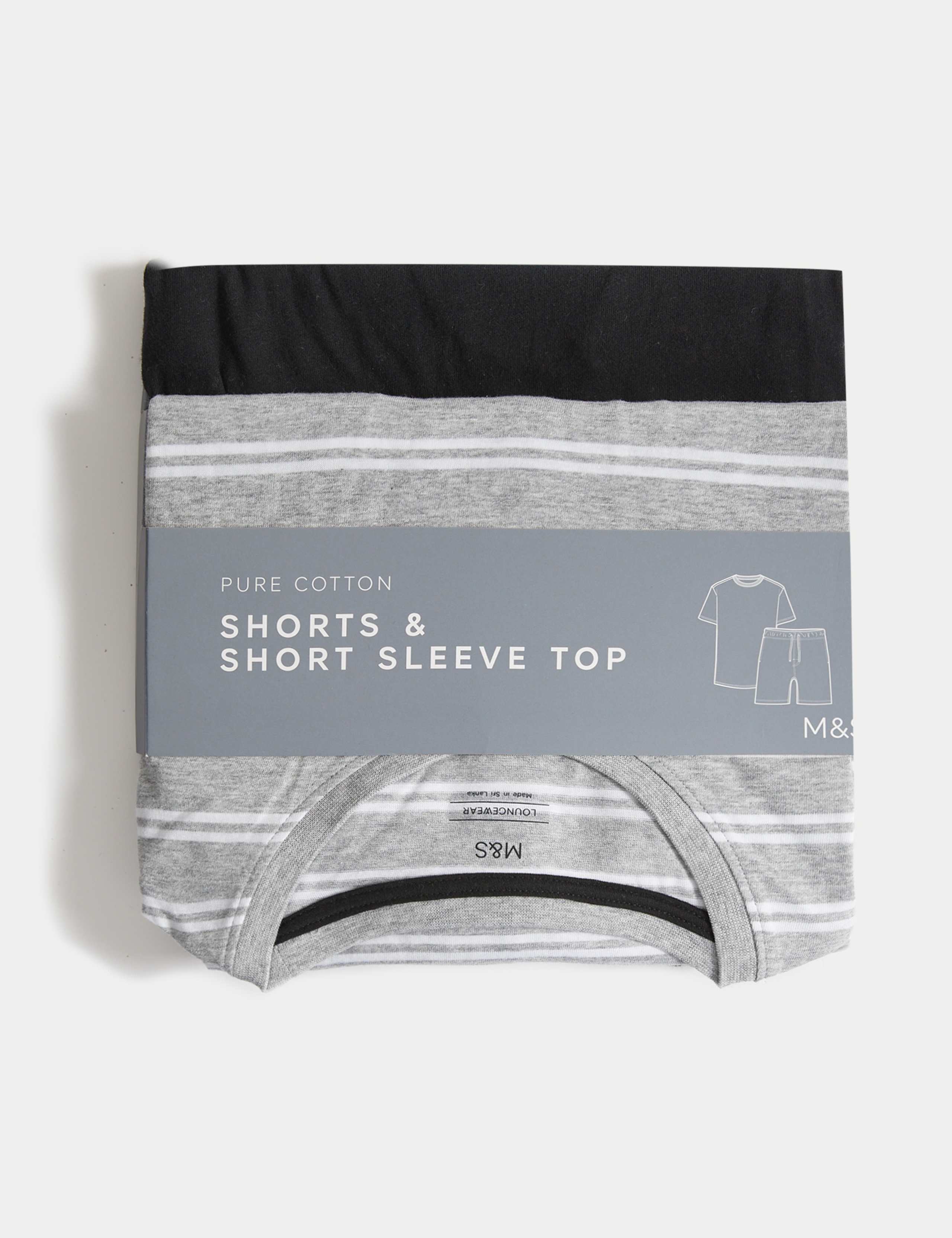 Pure Cotton Striped Pyjama Set 8 of 8