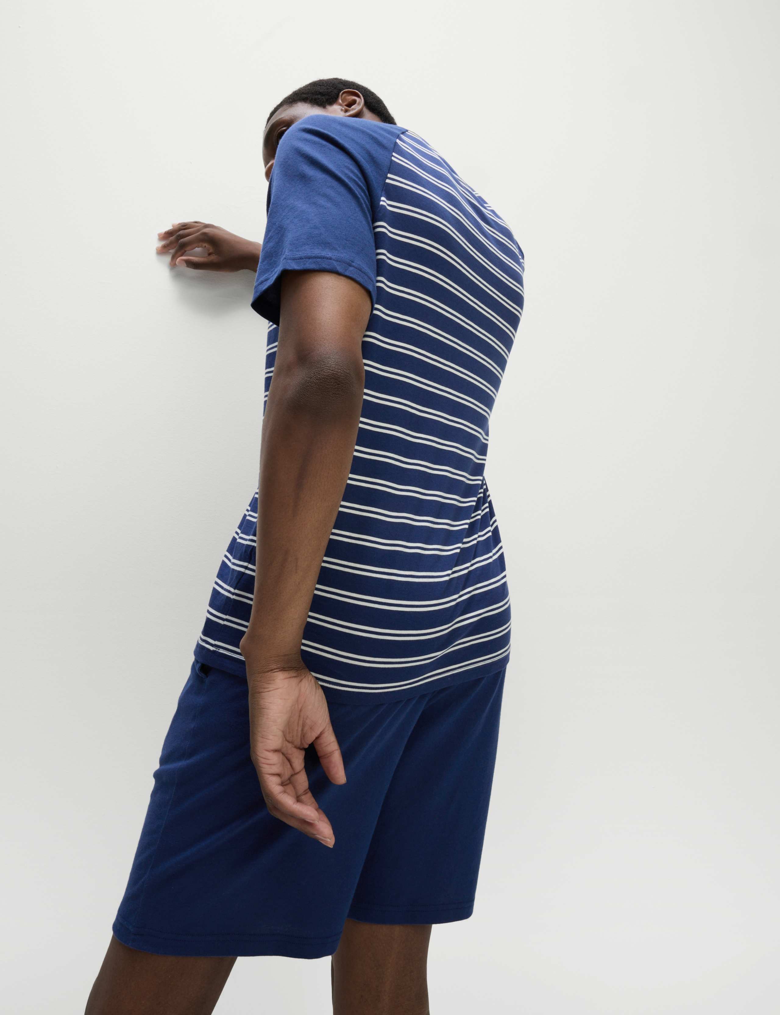 Pure Cotton Striped Pyjama Set 4 of 7