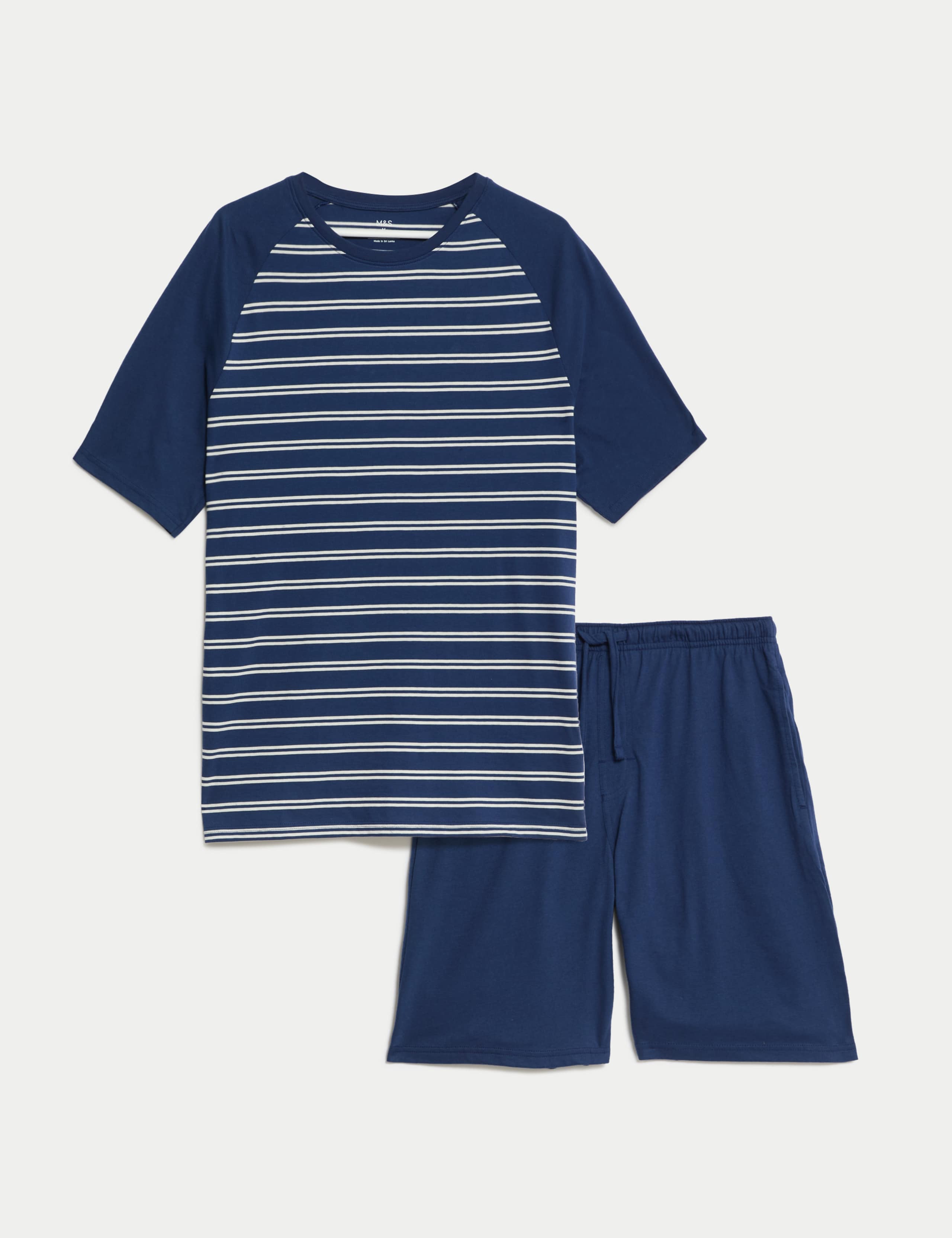 Pure Cotton Striped Pyjama Set 2 of 7