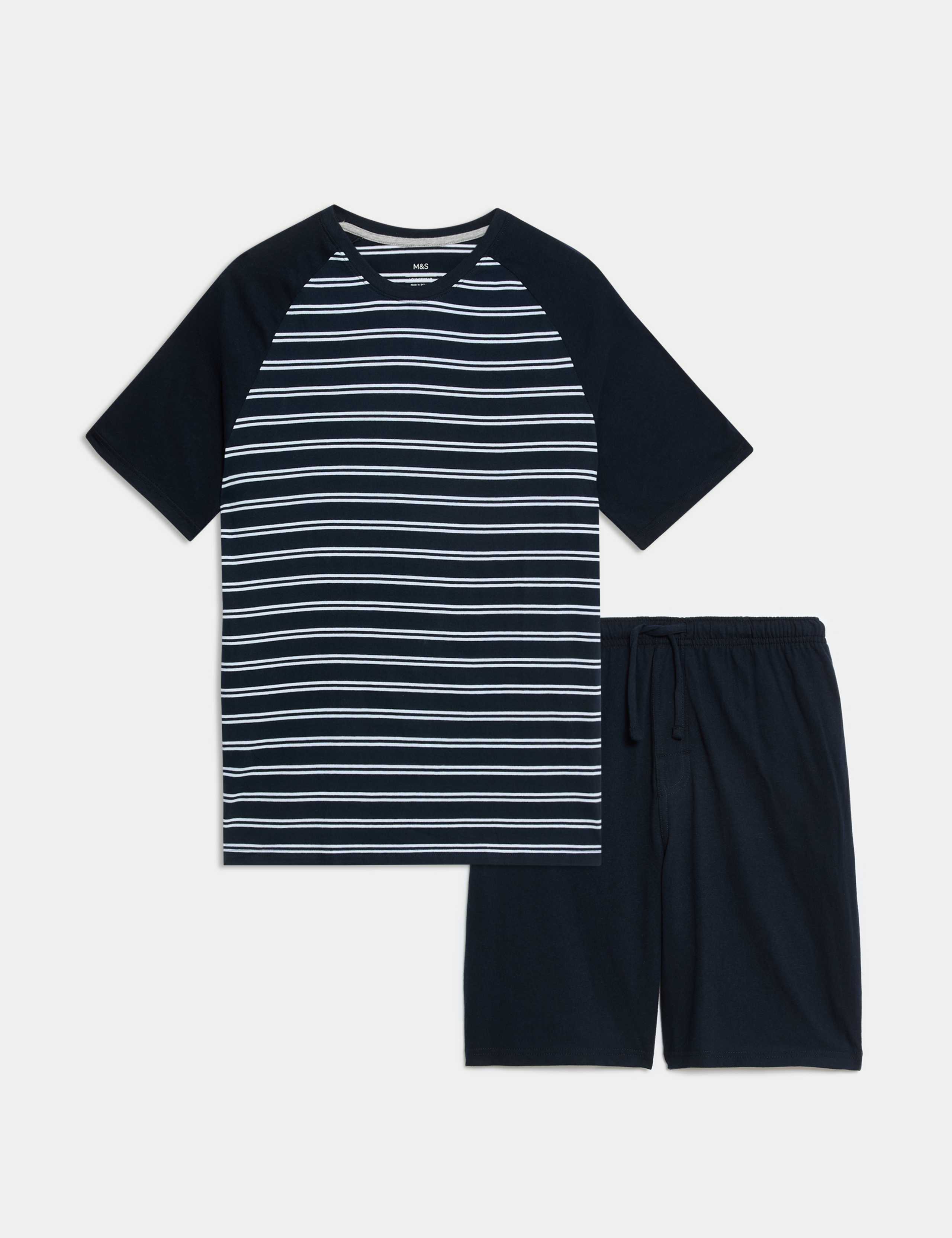 Pure Cotton Striped Pyjama Set 1 of 1