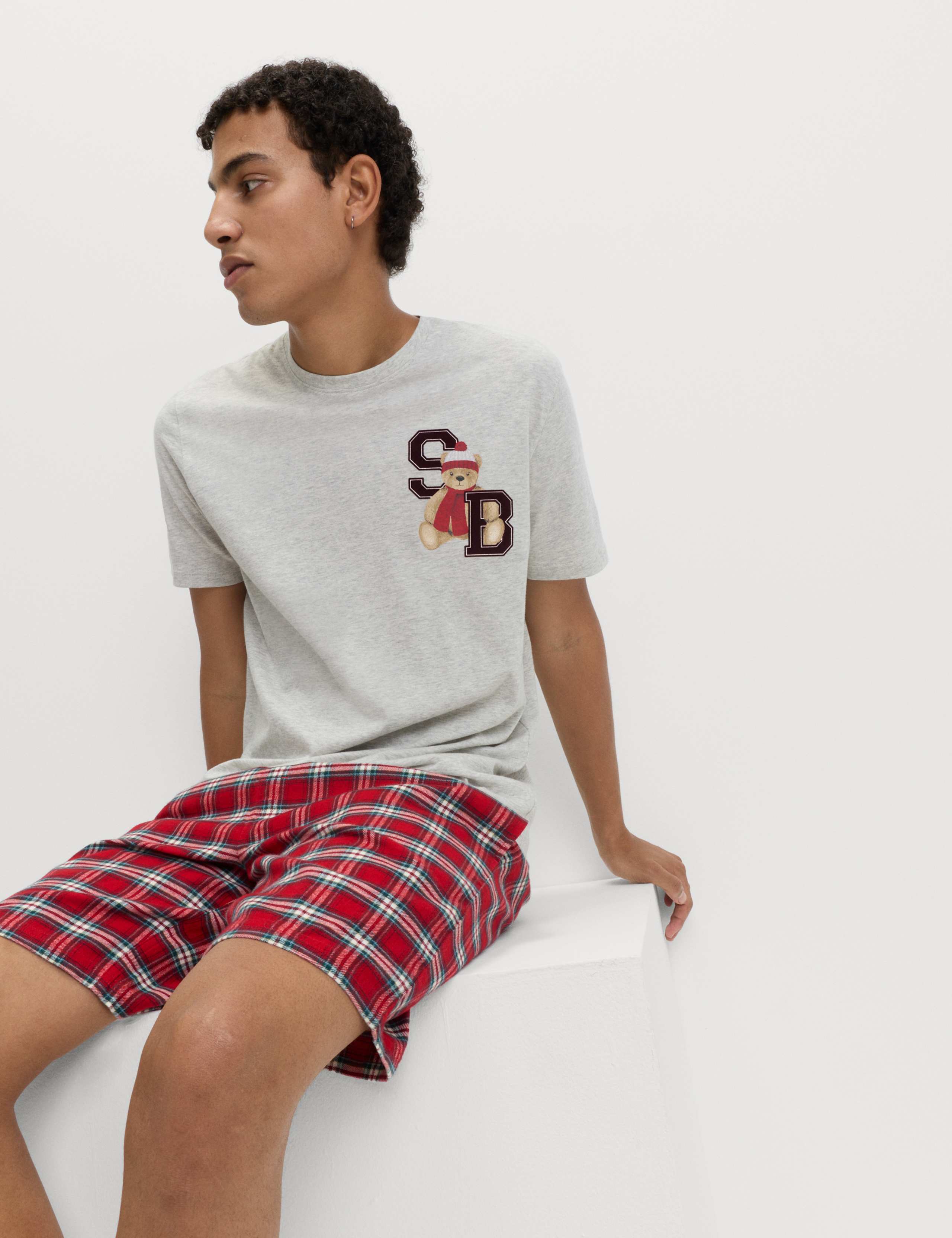 Spencer Bear™ Family Christmas Pyjama Shorts Set 5 of 5
