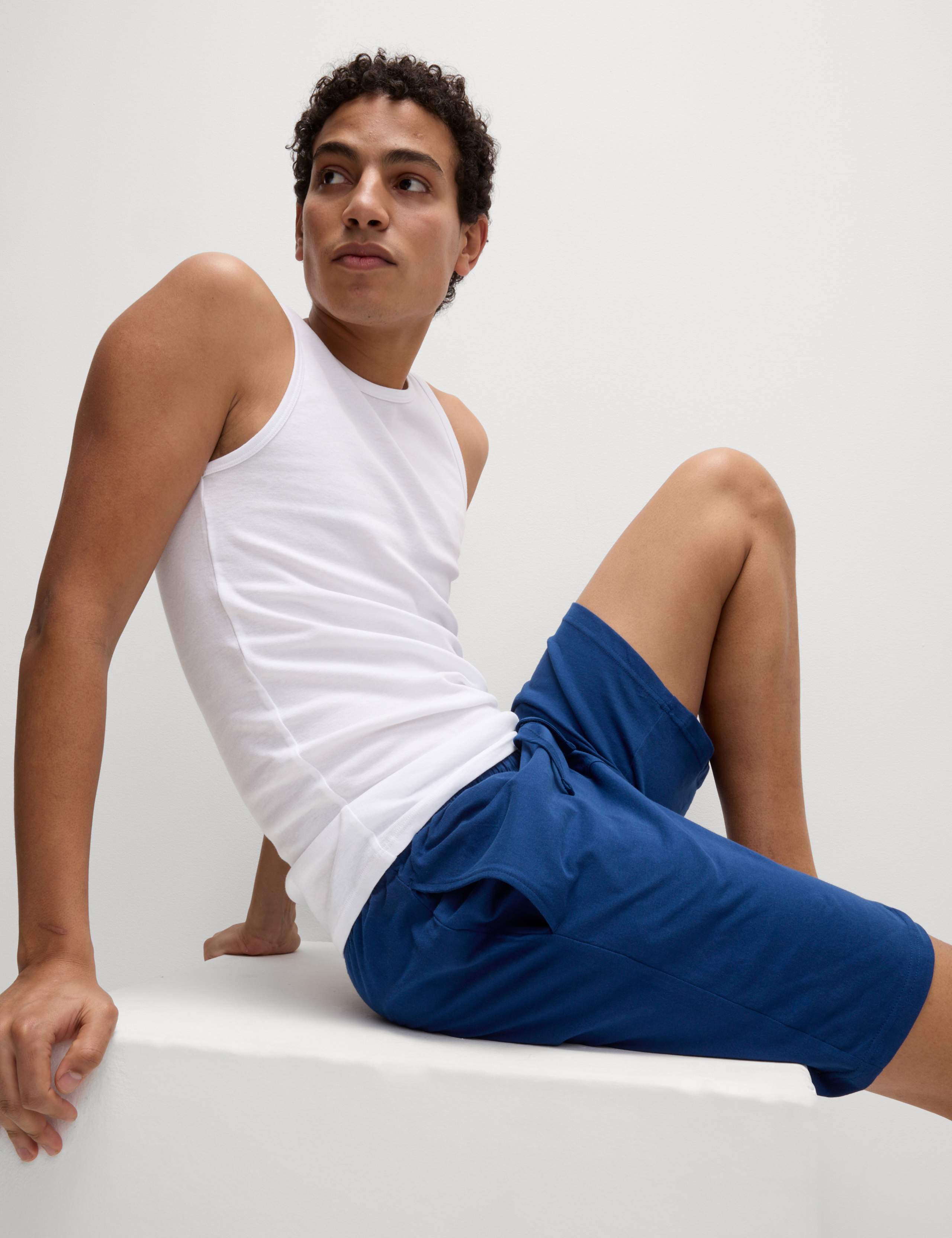 2 Pack Cotton Rich Jersey Pyjama Shorts 2 of 4