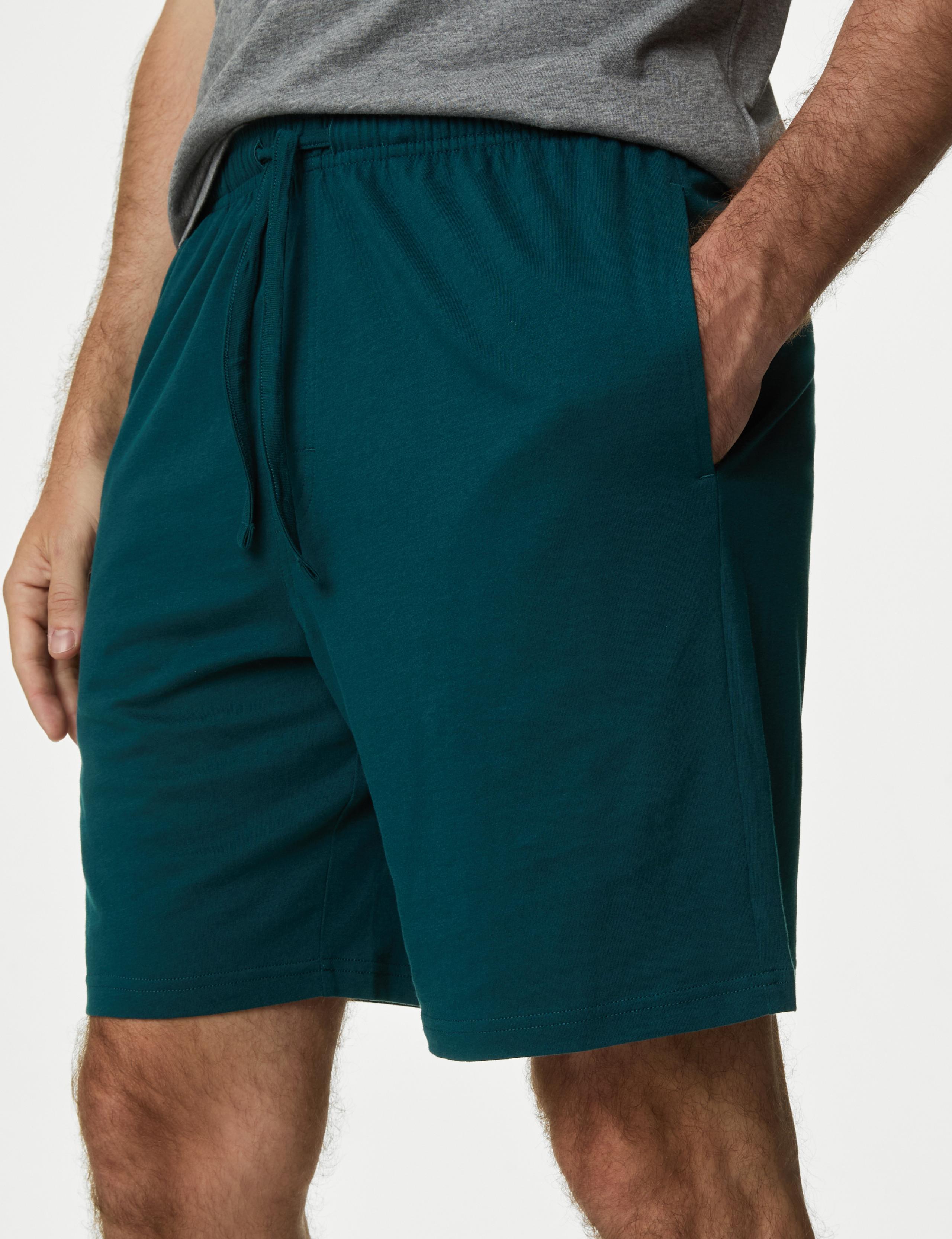 2pk Pure Cotton Jersey Pyjama Shorts 3 of 5