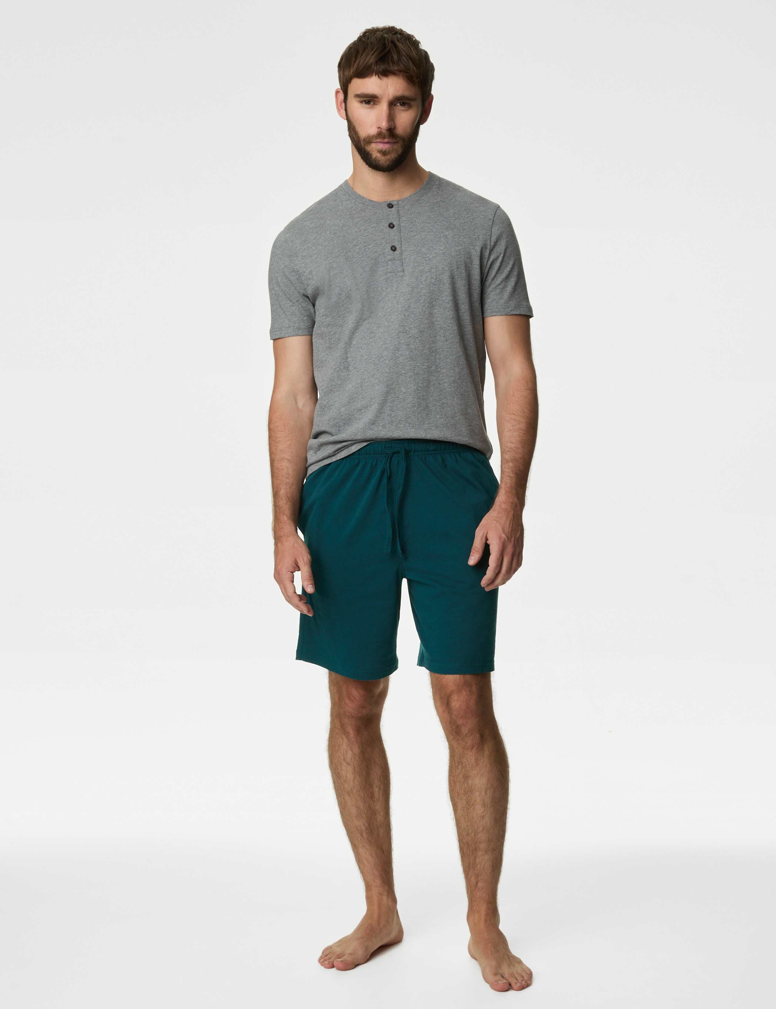 2pk Pure Cotton Jersey Pyjama Shorts 4 of 5
