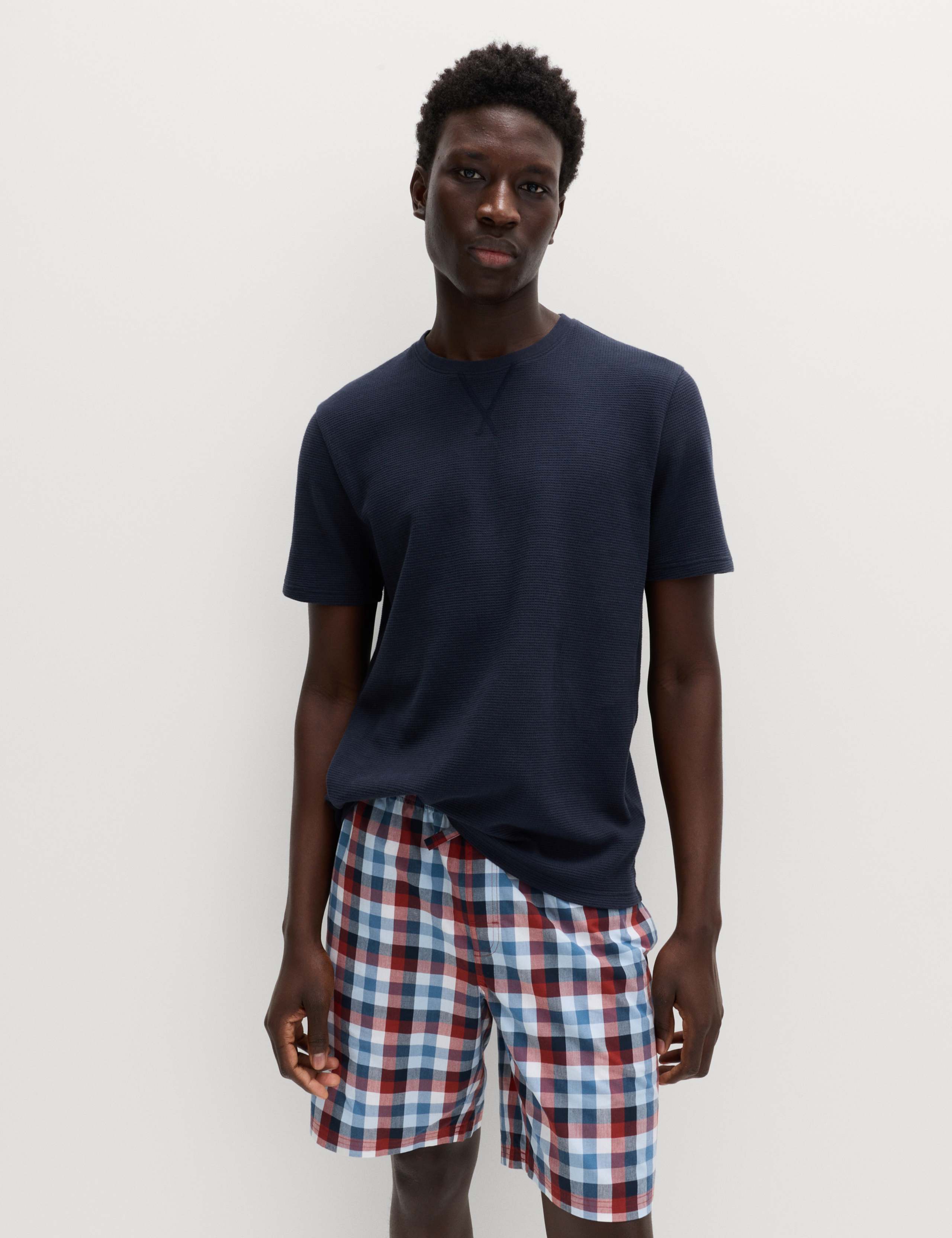 Pure Cotton Checked Pyjamas Set 7 of 7