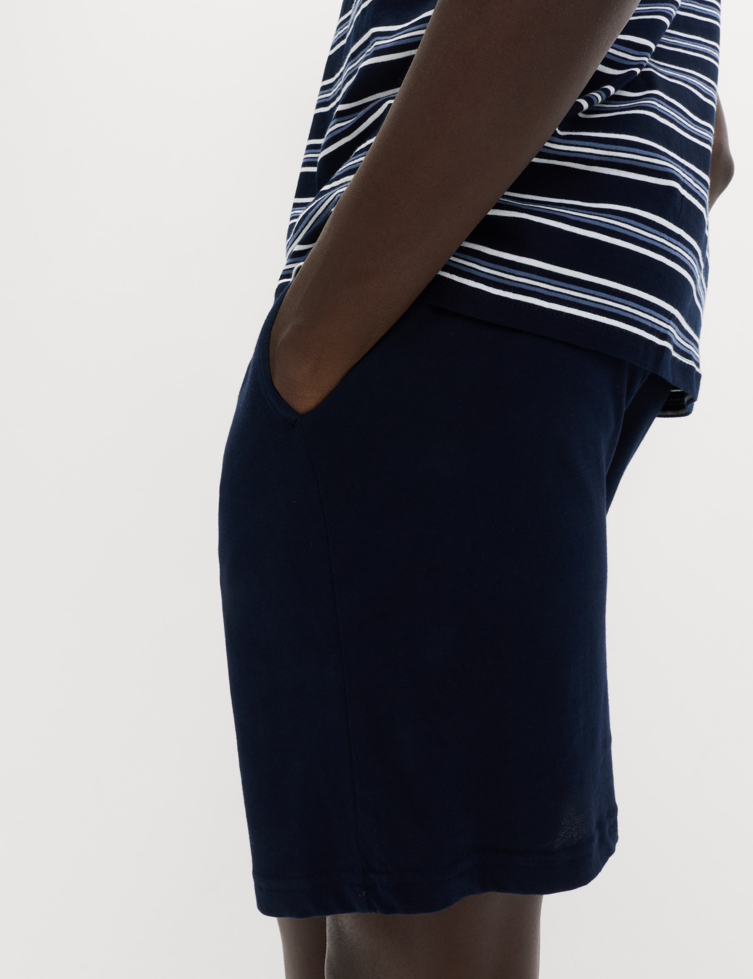 Pure Cotton Striped Pyjama Set 4 of 6