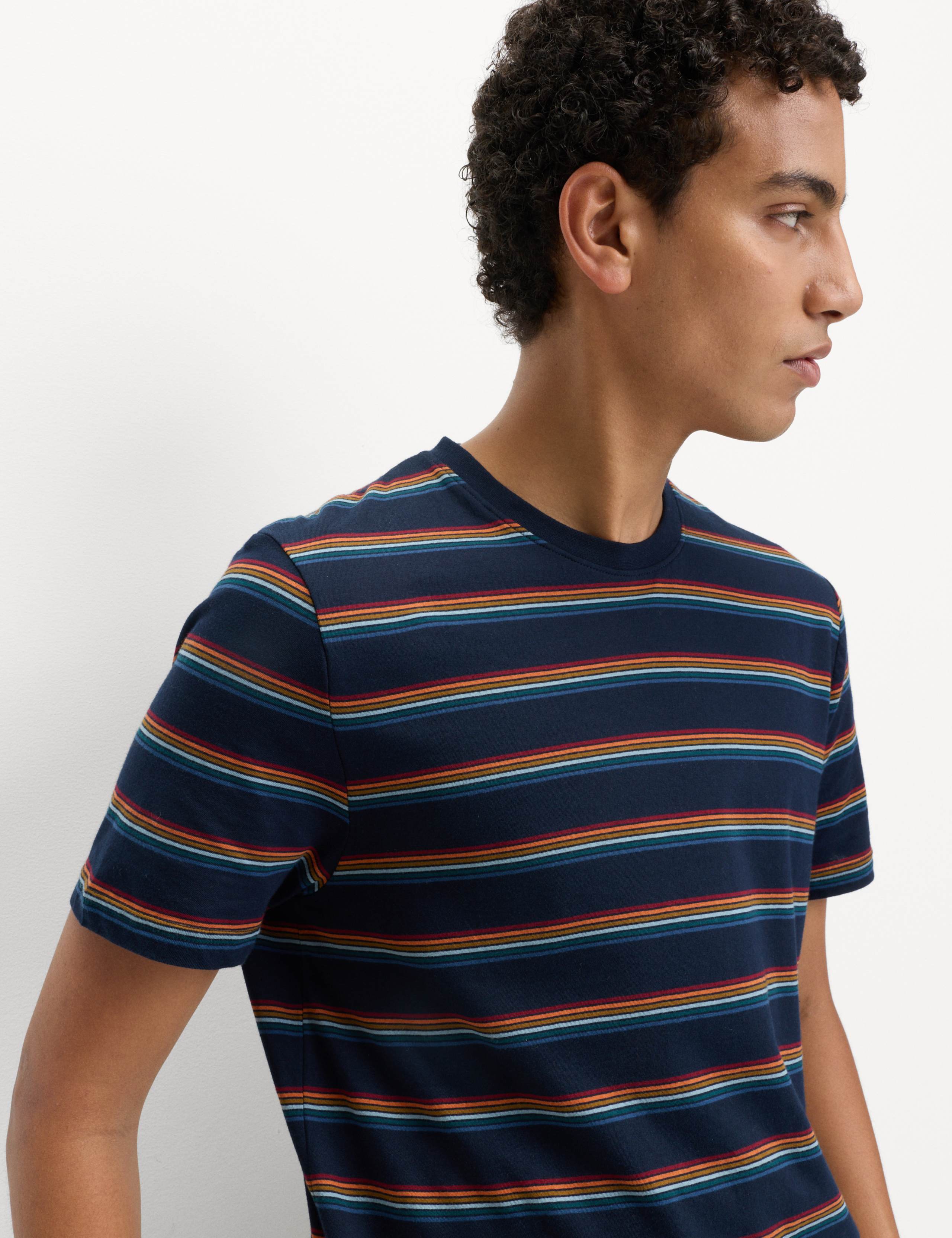 Pure Cotton Rainbow Stripe Pyjama Set 6 of 6