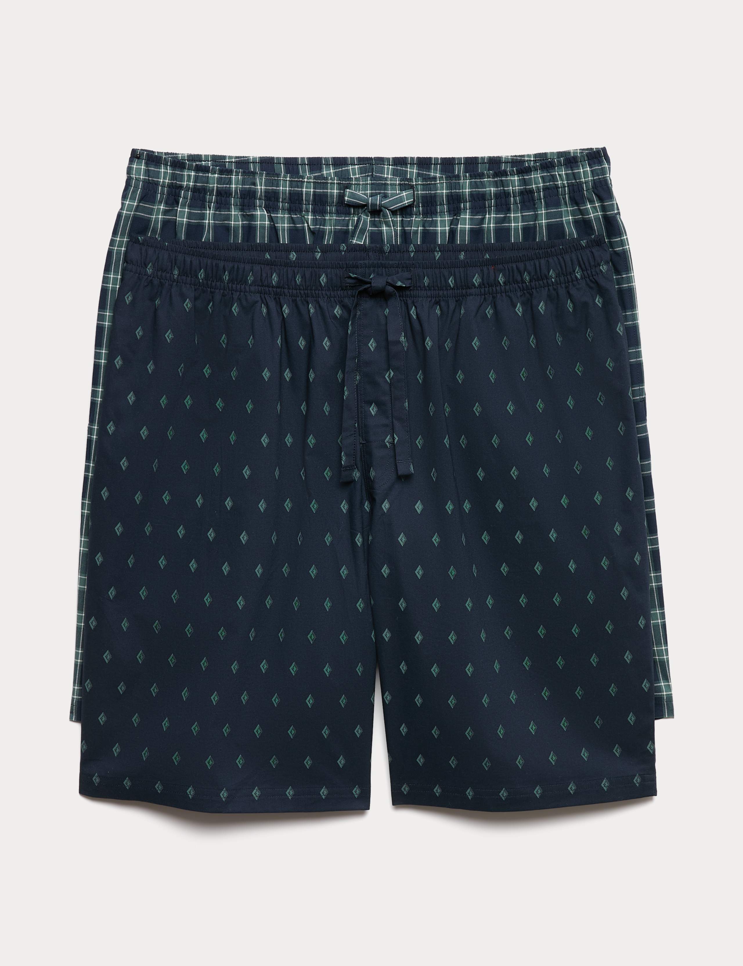 2 Pack Pure Cotton Pyjama Shorts 1 of 7