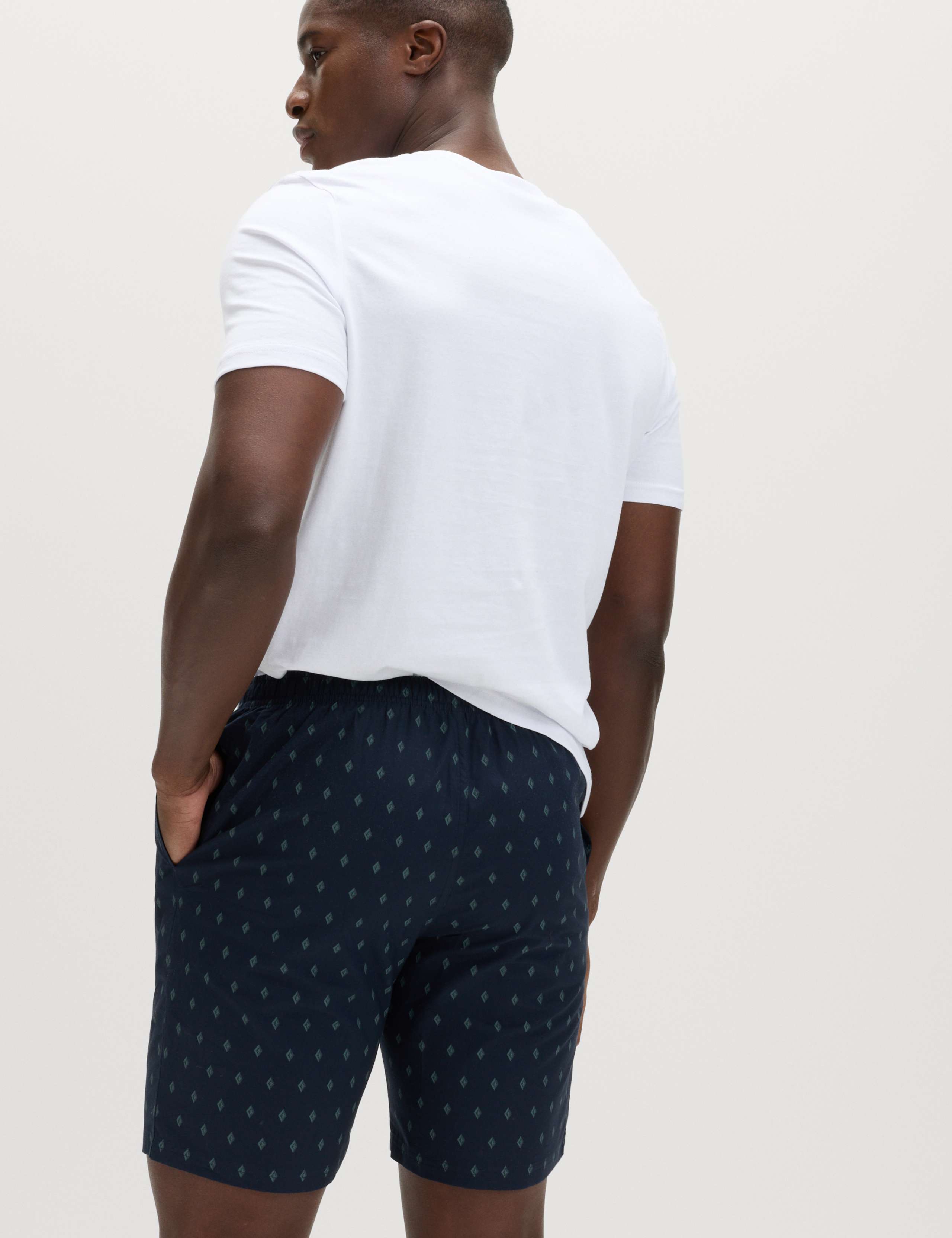 2 Pack Pure Cotton Checked Pyjama Shorts 5 of 7