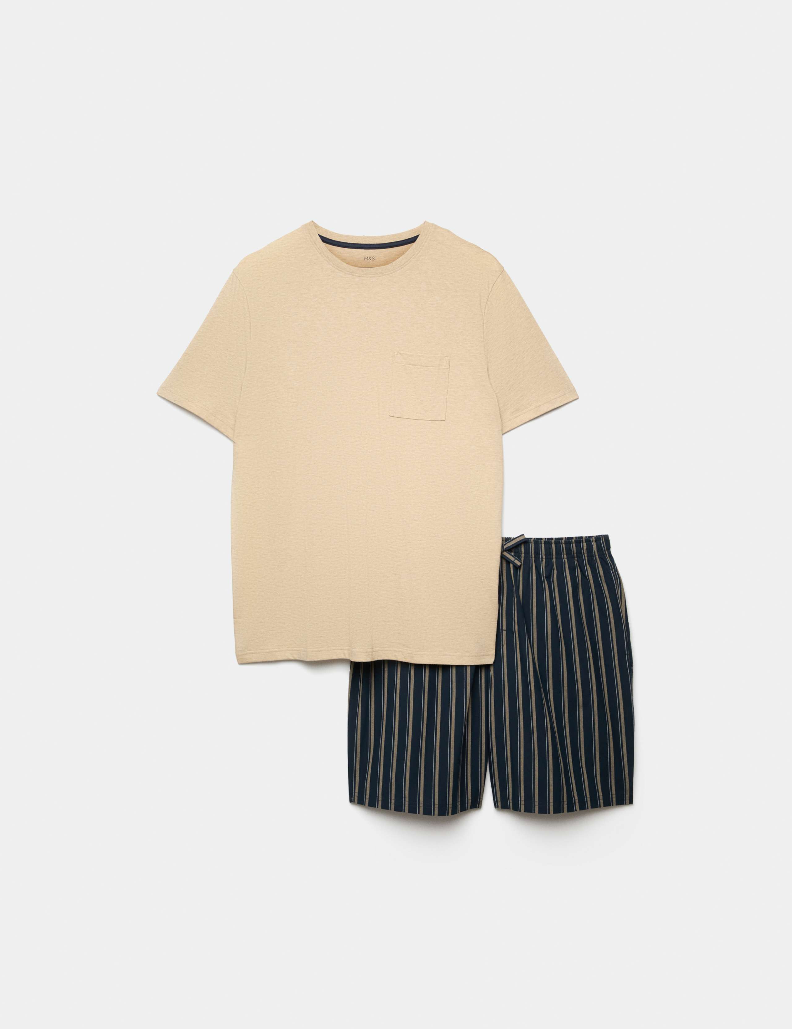 Pure Cotton Woven Striped Pyjama Set 2 of 6
