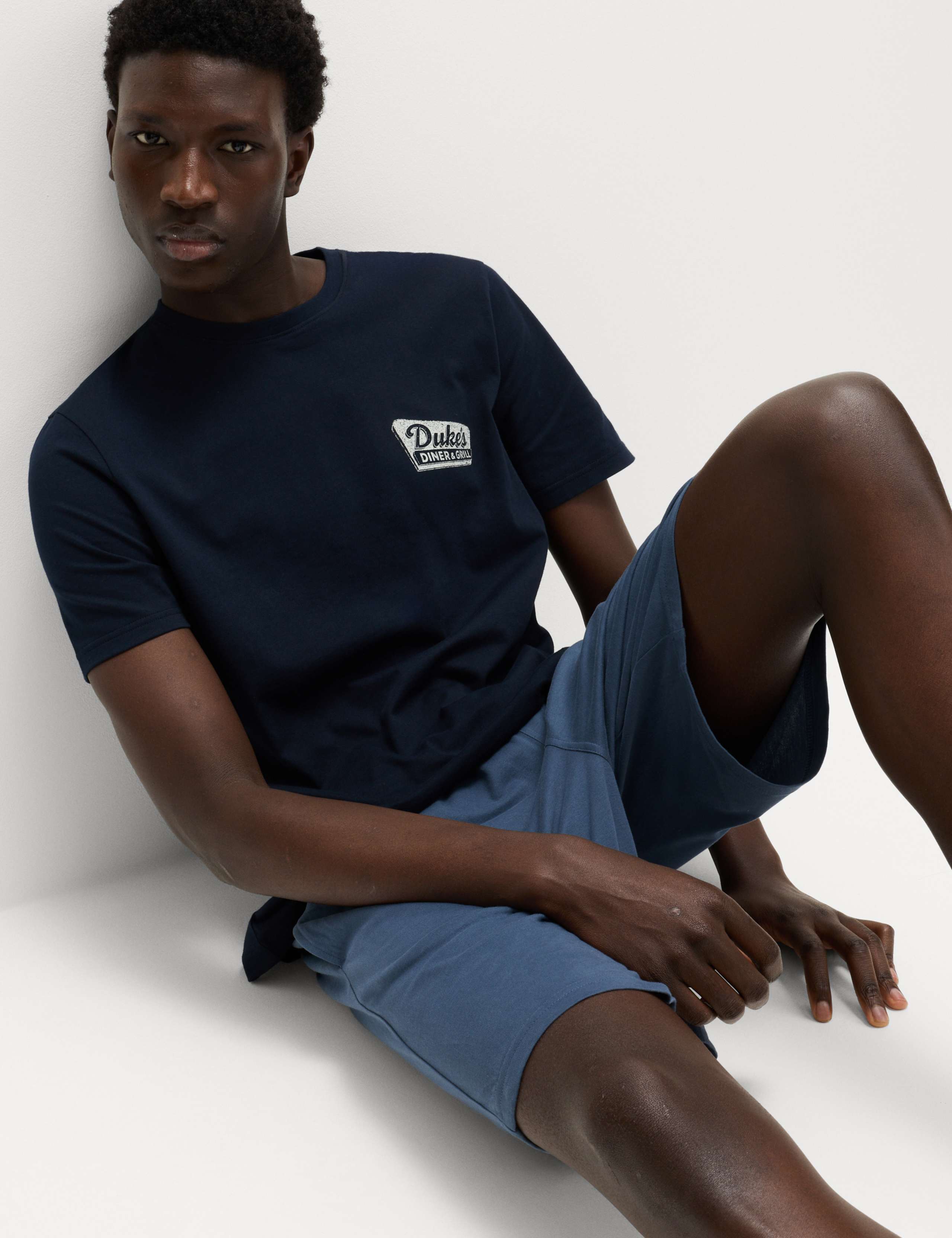 Pure Cotton Diner Graphic Pyjama Set 6 of 7