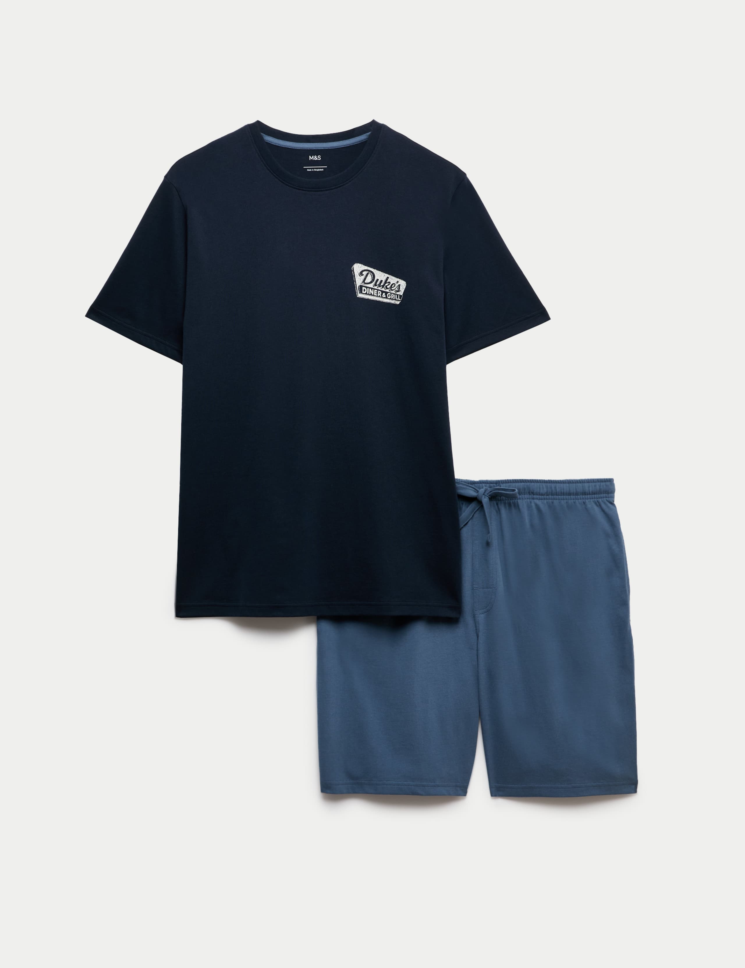 Pure Cotton Diner Graphic Pyjama Set 2 of 7