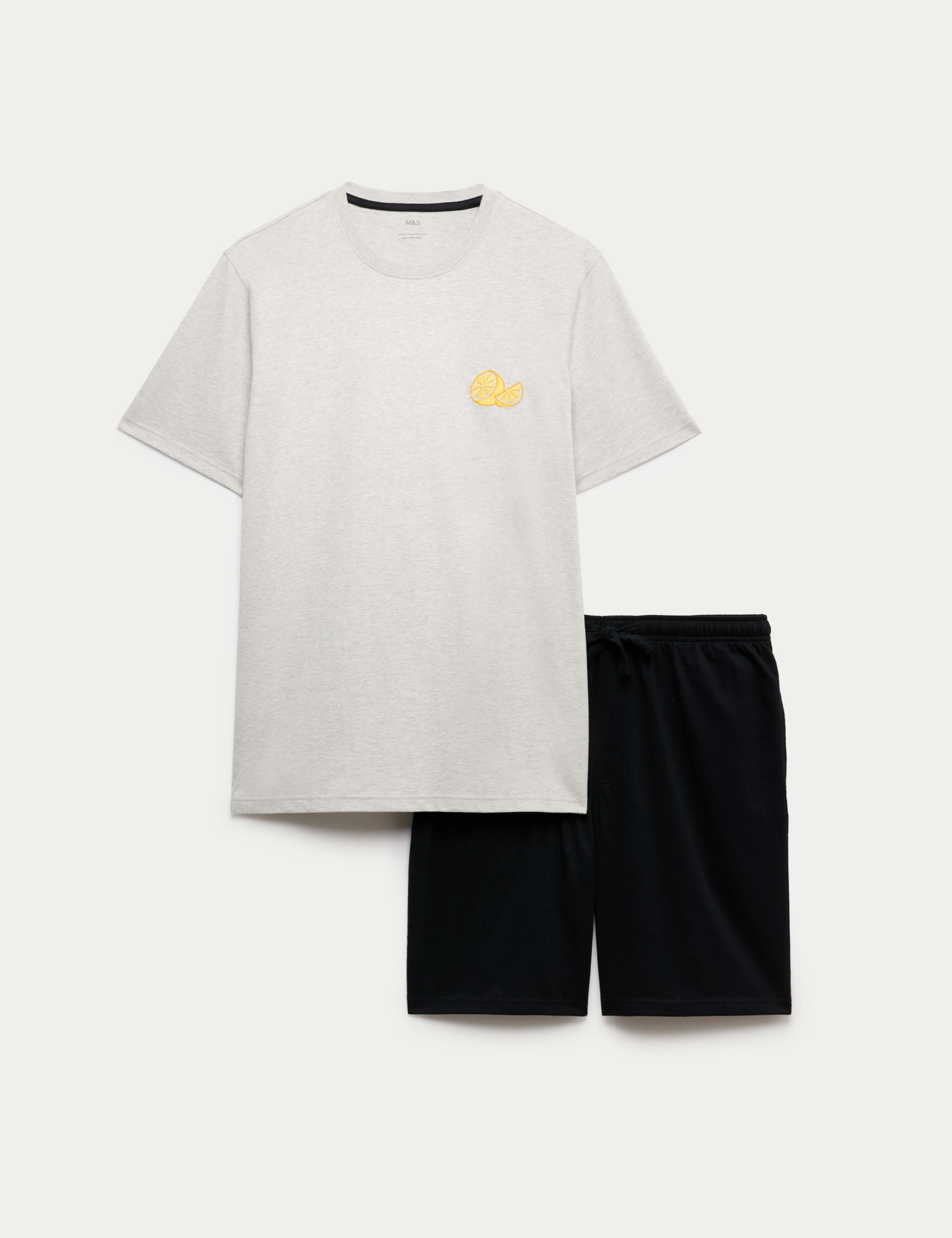Pure Cotton Lemon Graphic Pyjama Set 2 of 6