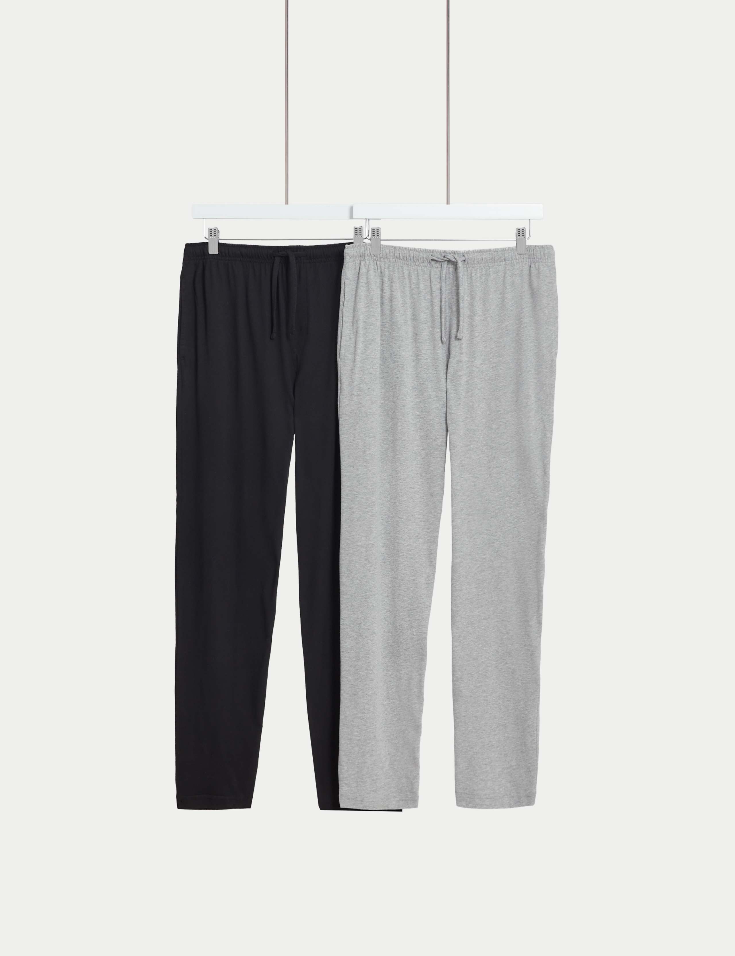 2 Pack Pure Cotton Pyjama Bottoms 1 of 5