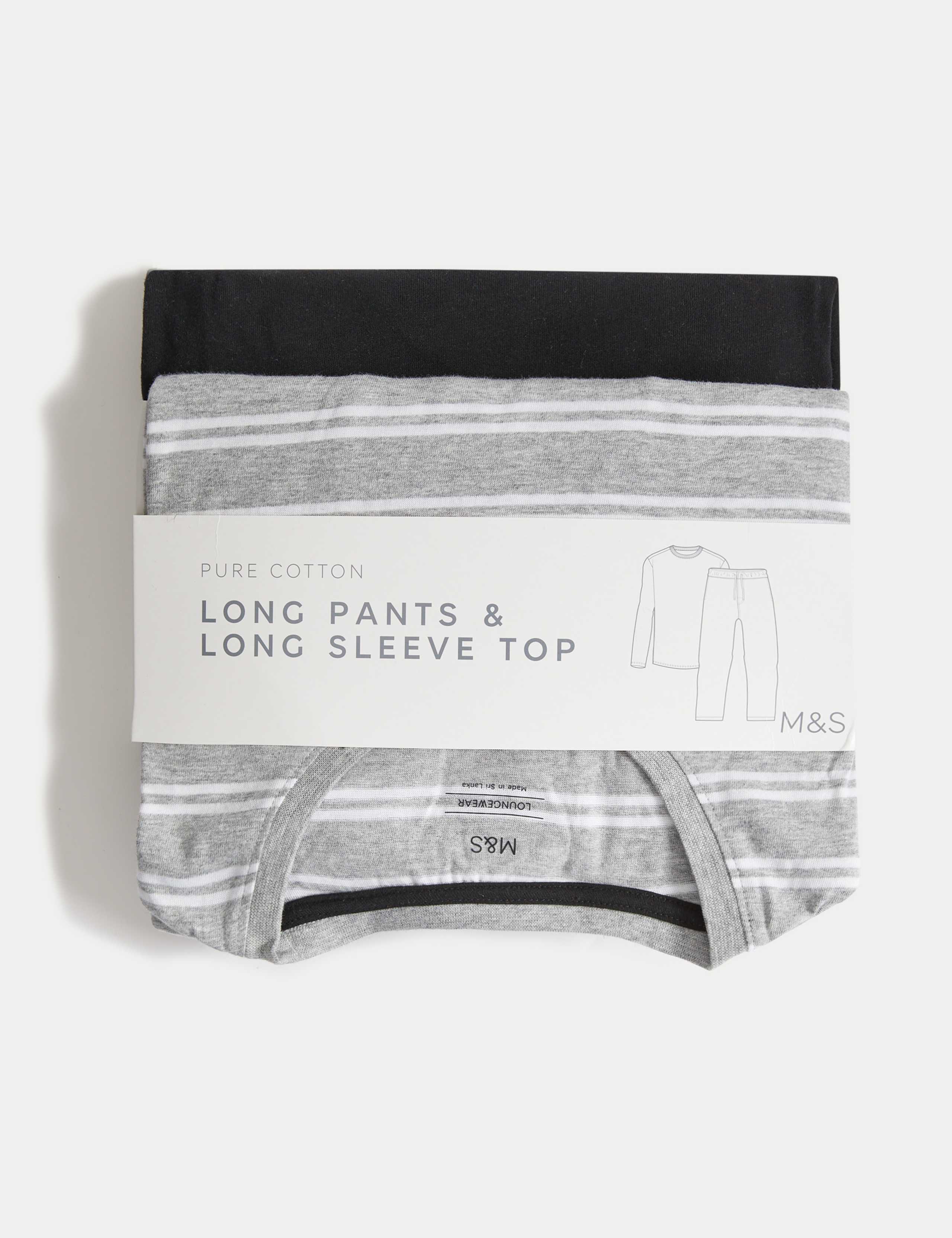 Pure Cotton Striped Pyjama Set 7 of 7