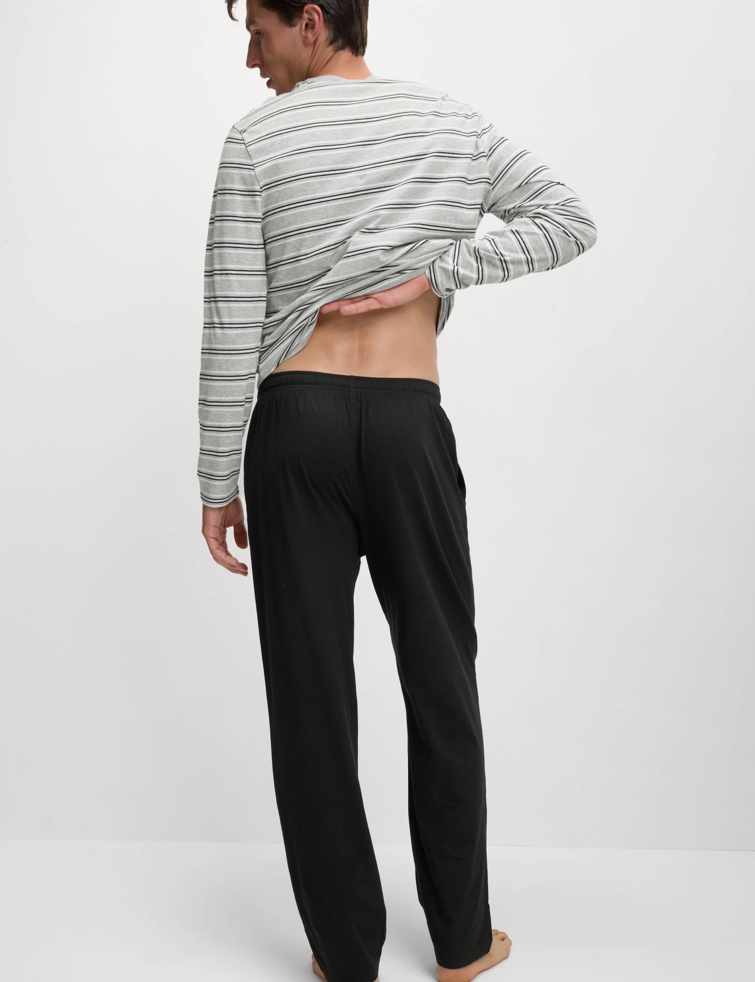 Pure Cotton Striped Pyjama Set 5 of 7