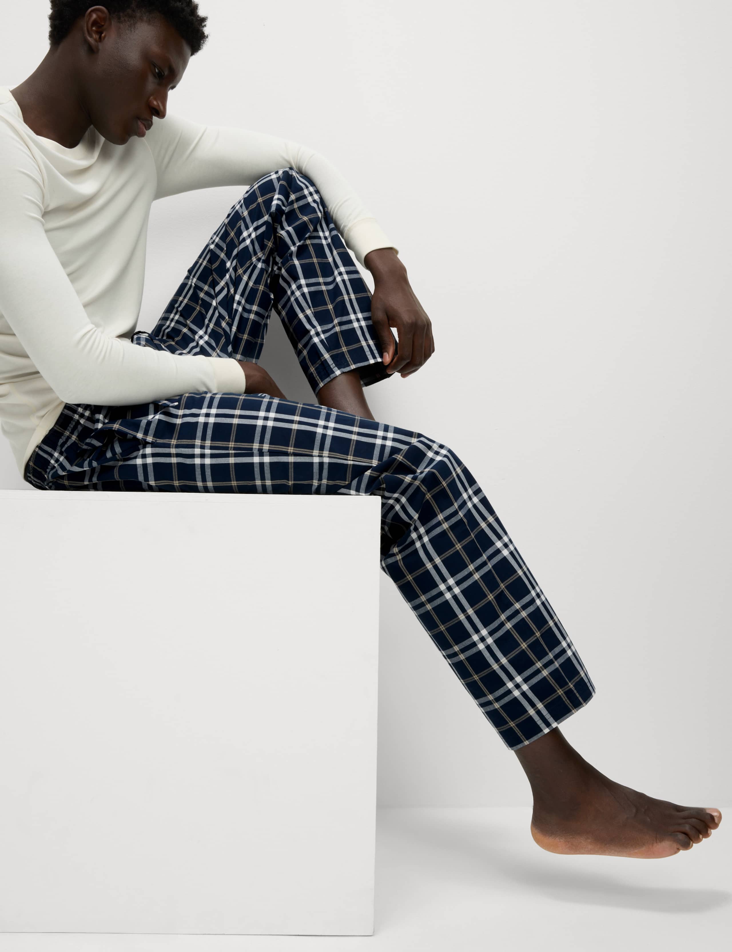 2pk Pure Cotton Checked Pyjama Bottoms
his 3 of 6