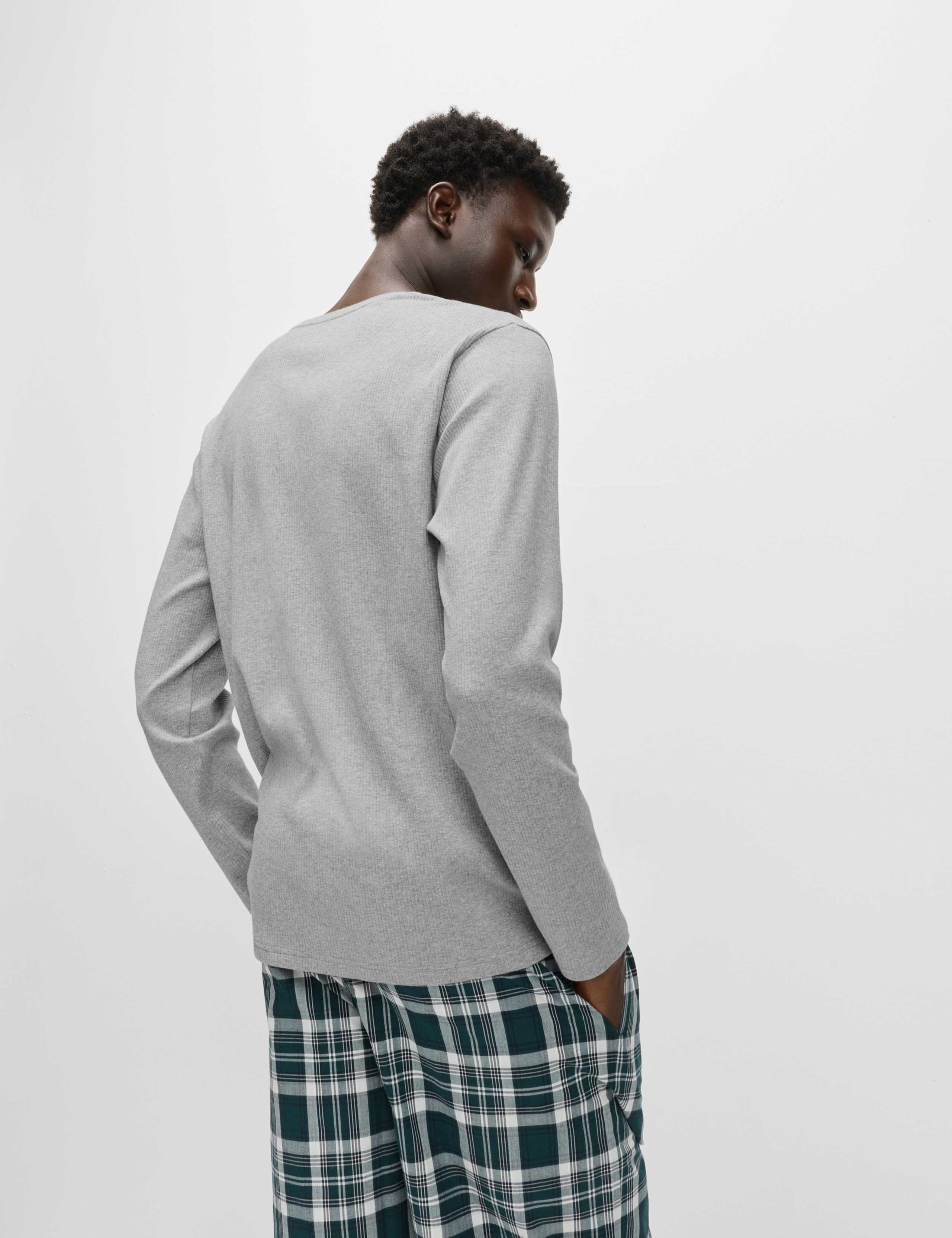 Pure Cotton Checked Pyjama Set 7 of 8