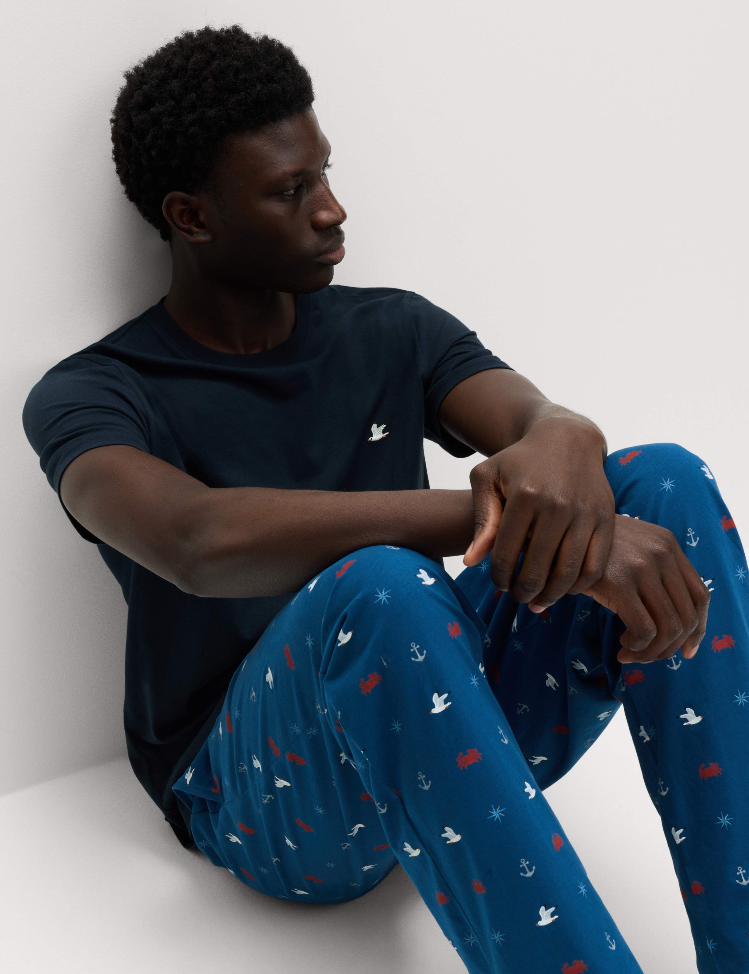 Pure Cotton Nautical Print Pyjama Set 1 of 6