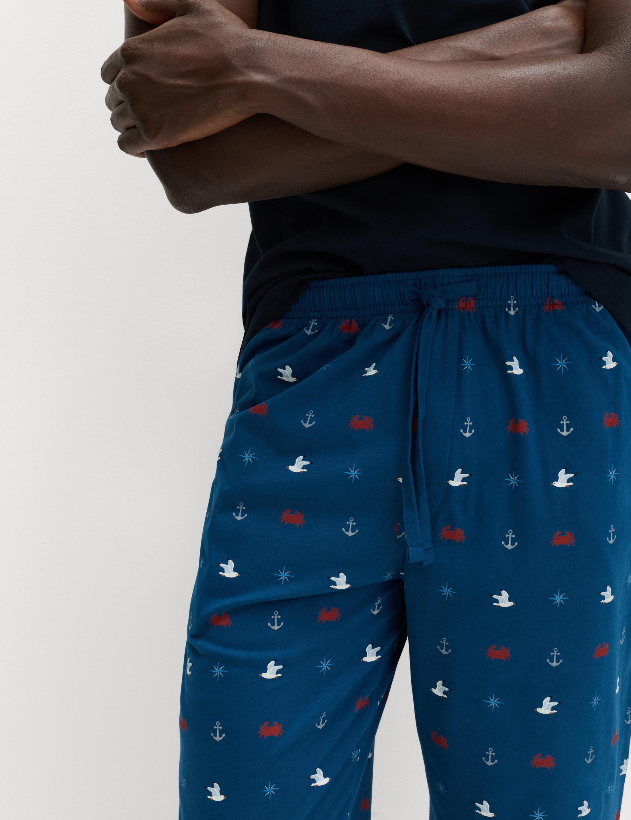 Pure Cotton Nautical Print Pyjama Set 5 of 6