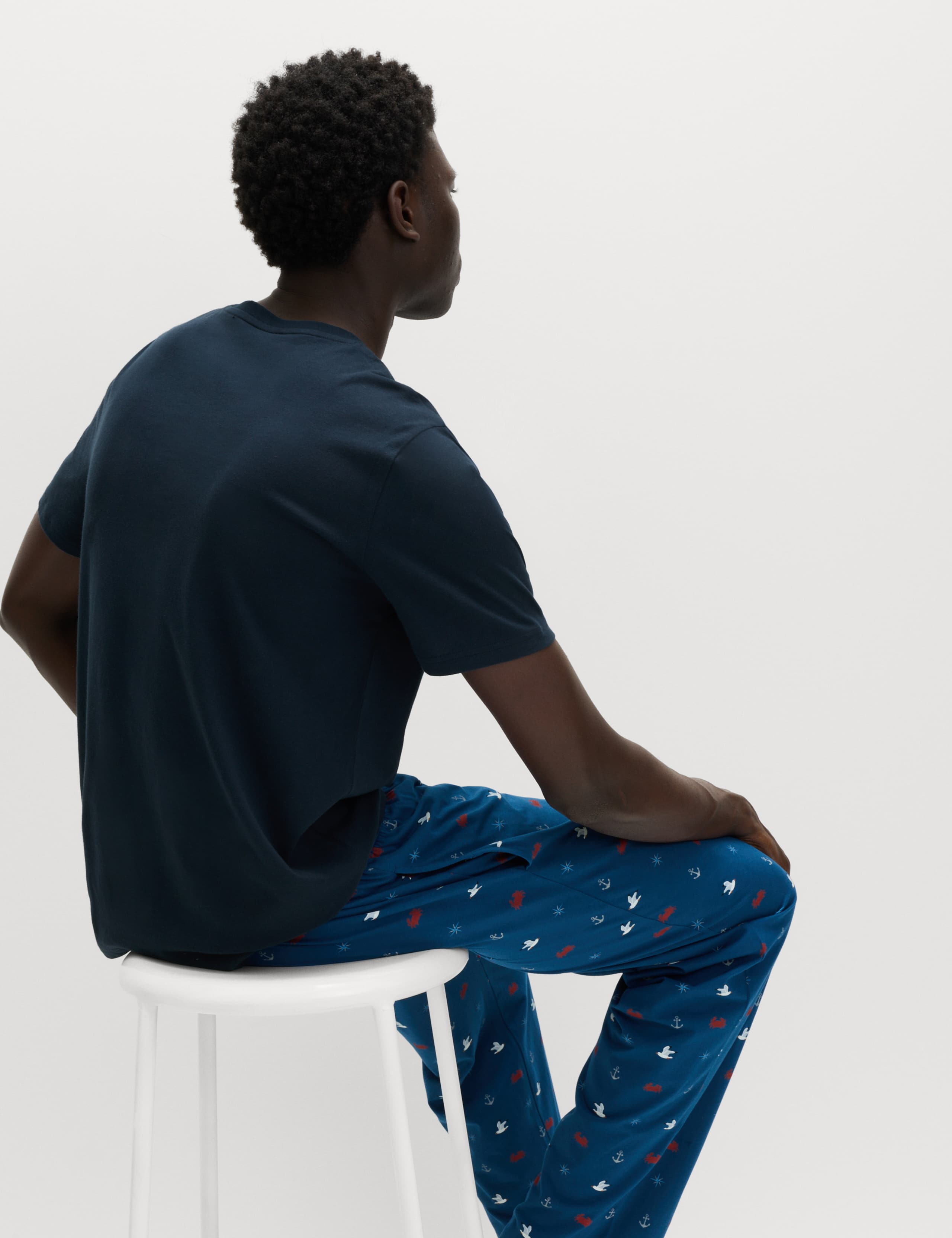 Pure Cotton Nautical Print Pyjama Set 6 of 6