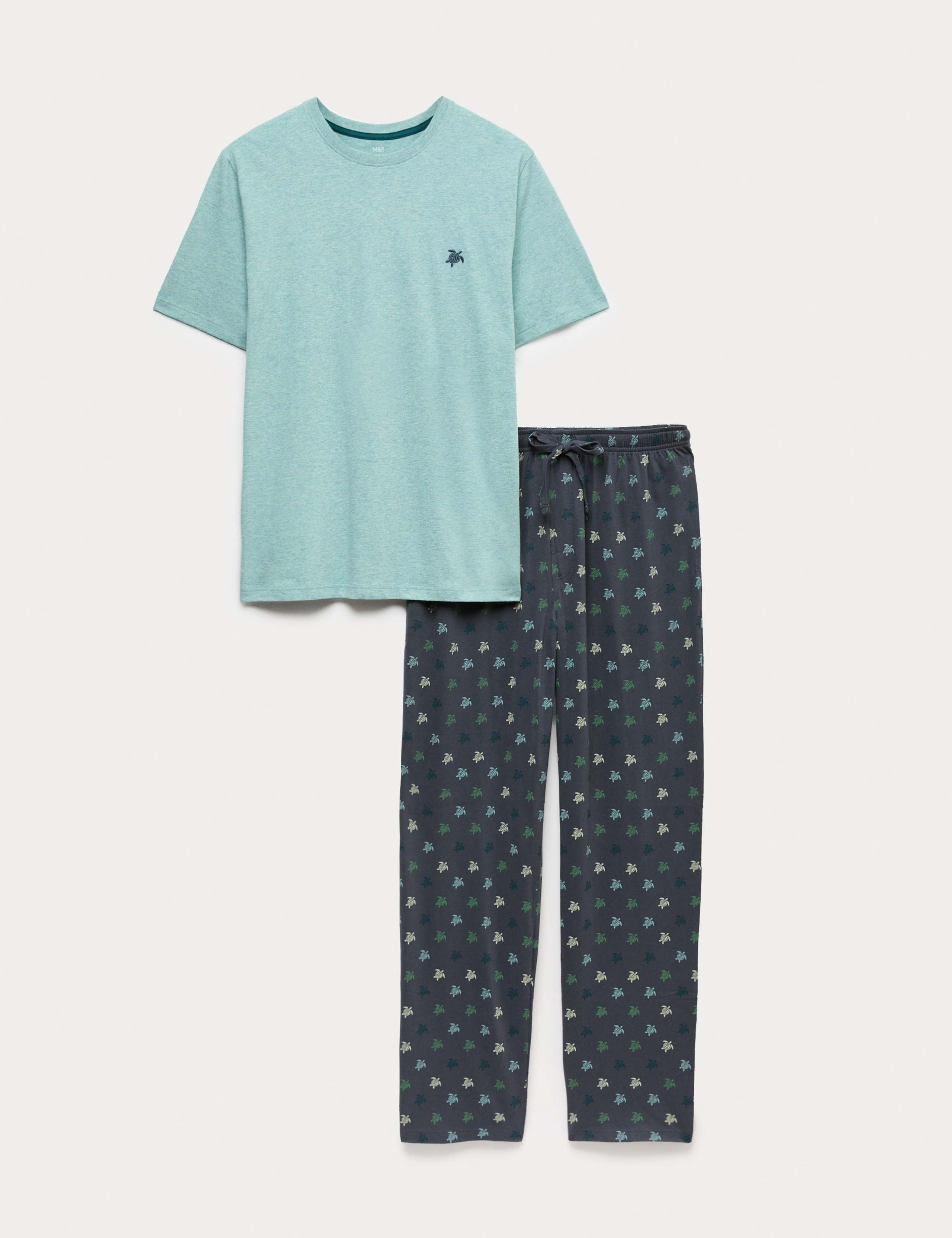 Pure Cotton Turtle Print Pyjama Set 2 of 6