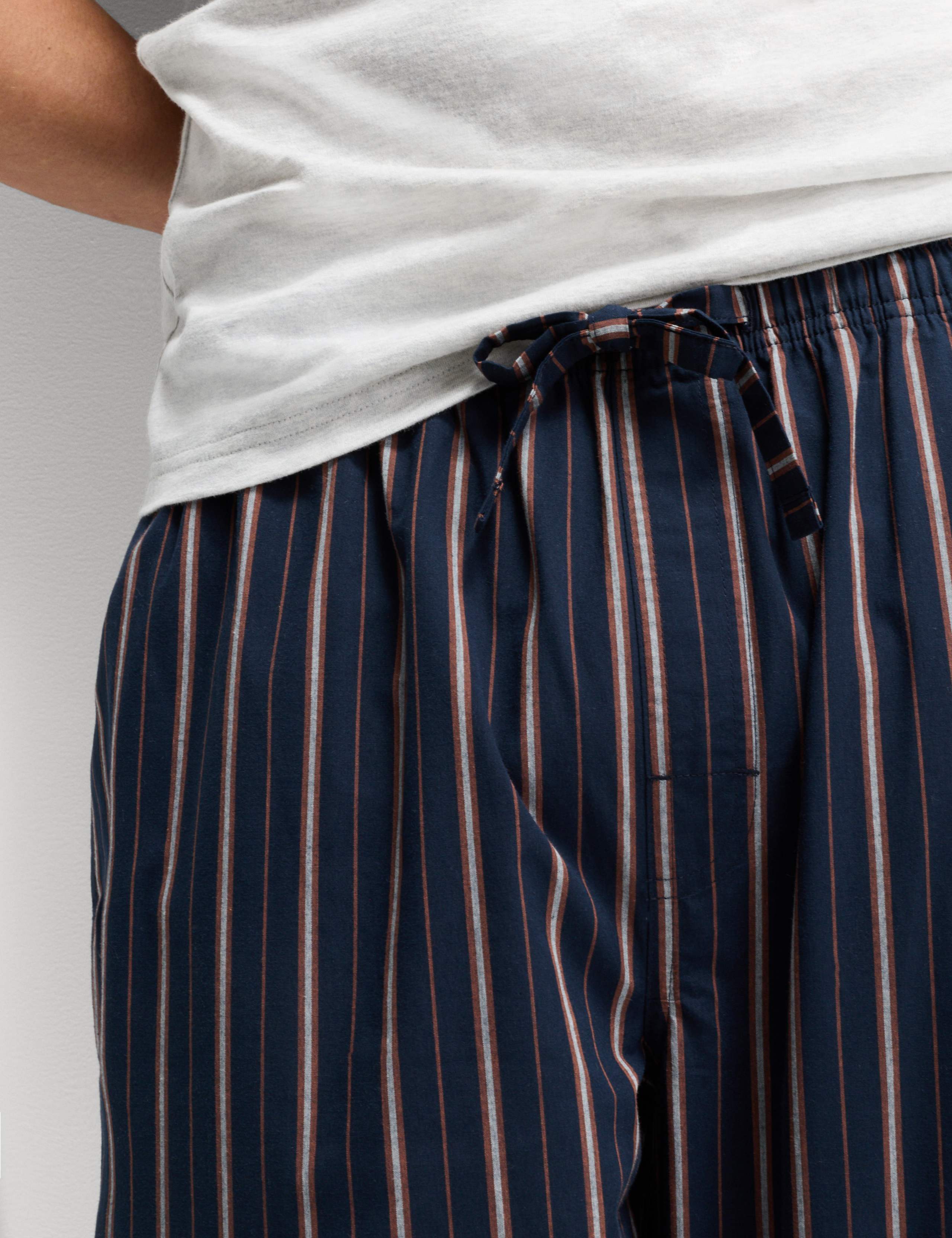 Pure Cotton Striped Pyjama Set 4 of 5