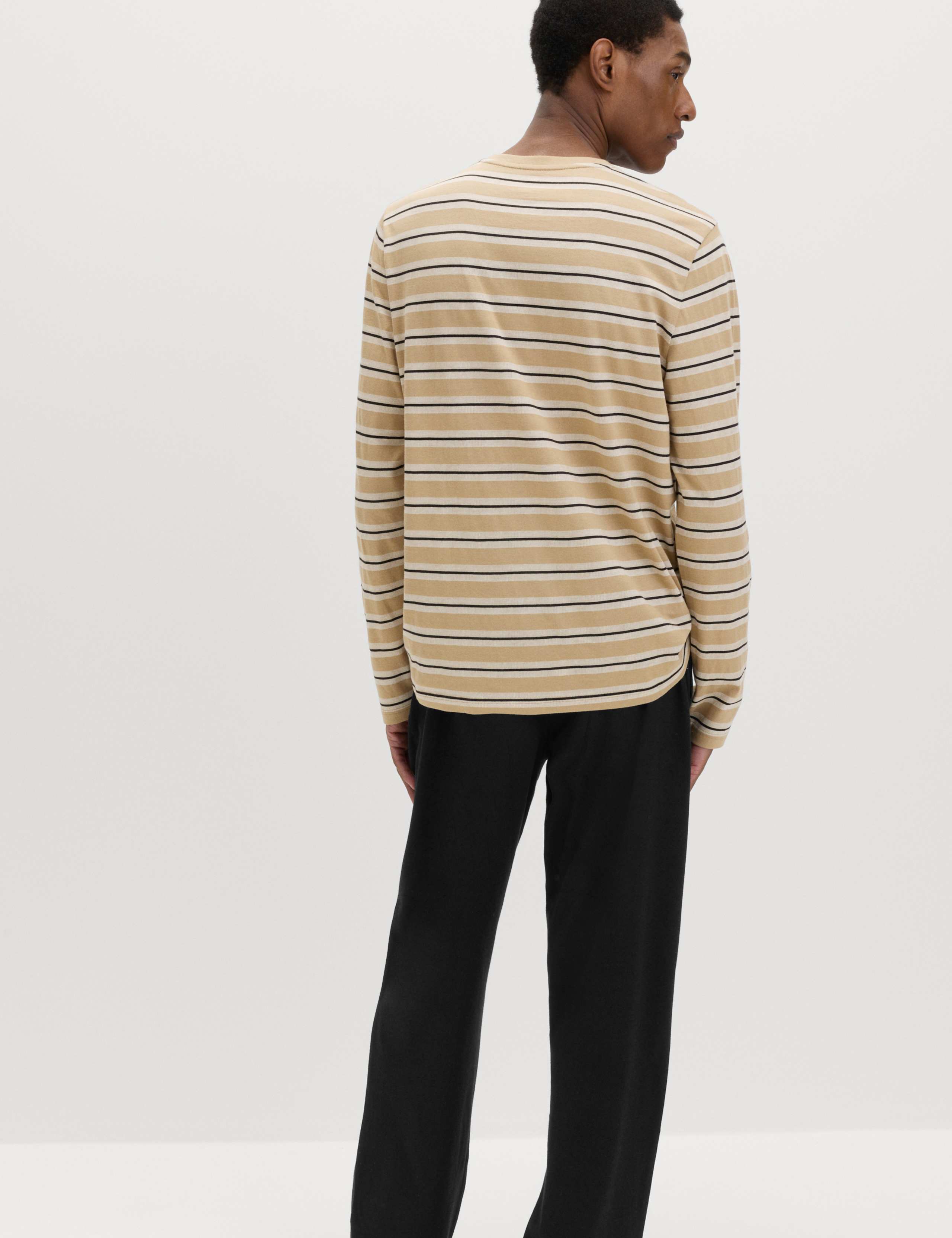 Pure Cotton Striped Pyjama Set 5 of 5
