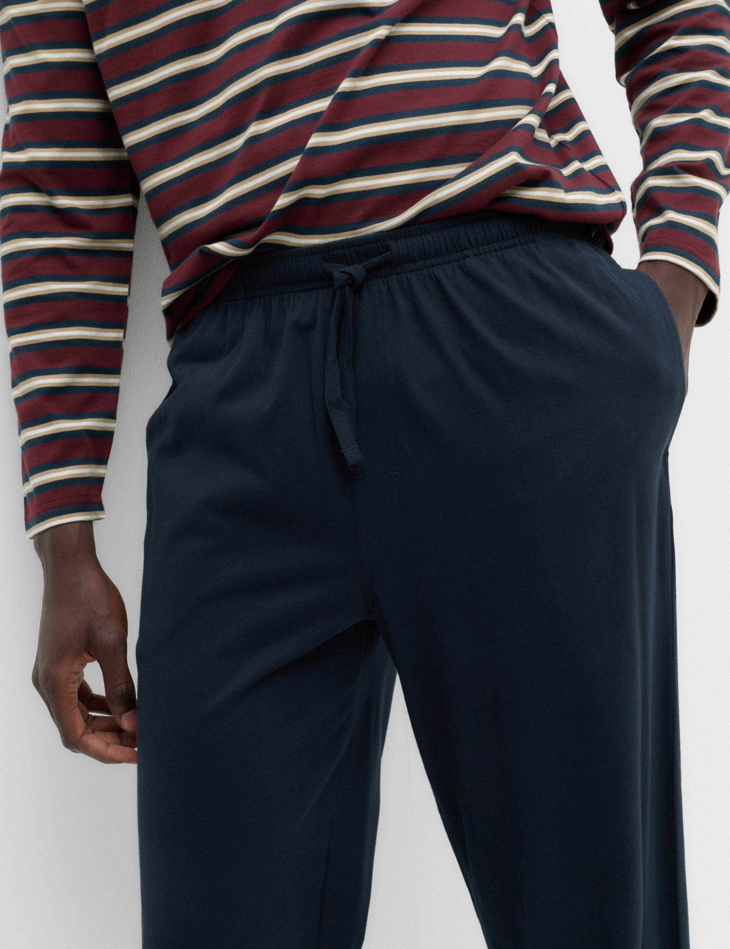 Pure Cotton Striped Pyjama Set 3 of 4