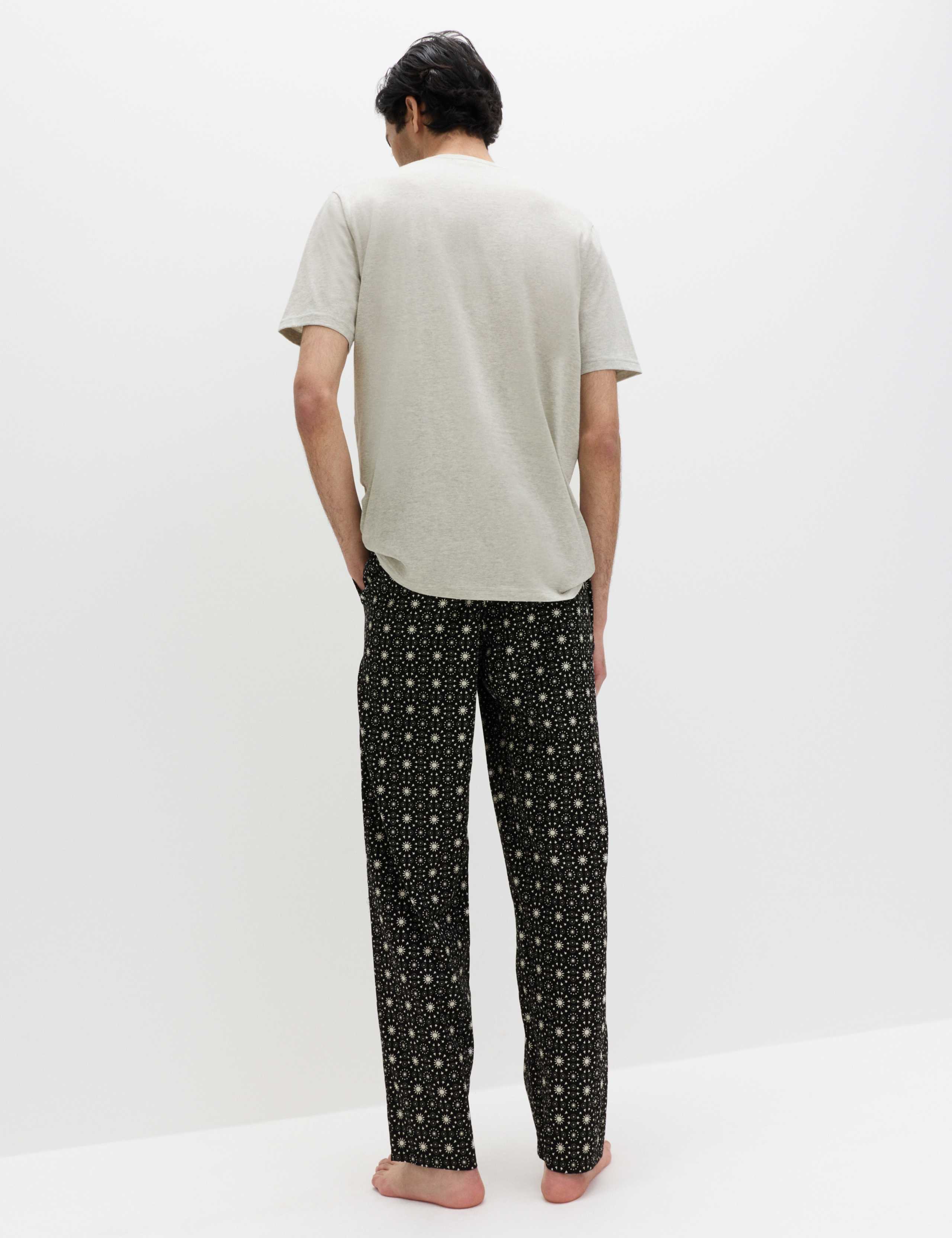 Pure Cotton Eid Printed Henley Pyjama Set 5 of 6