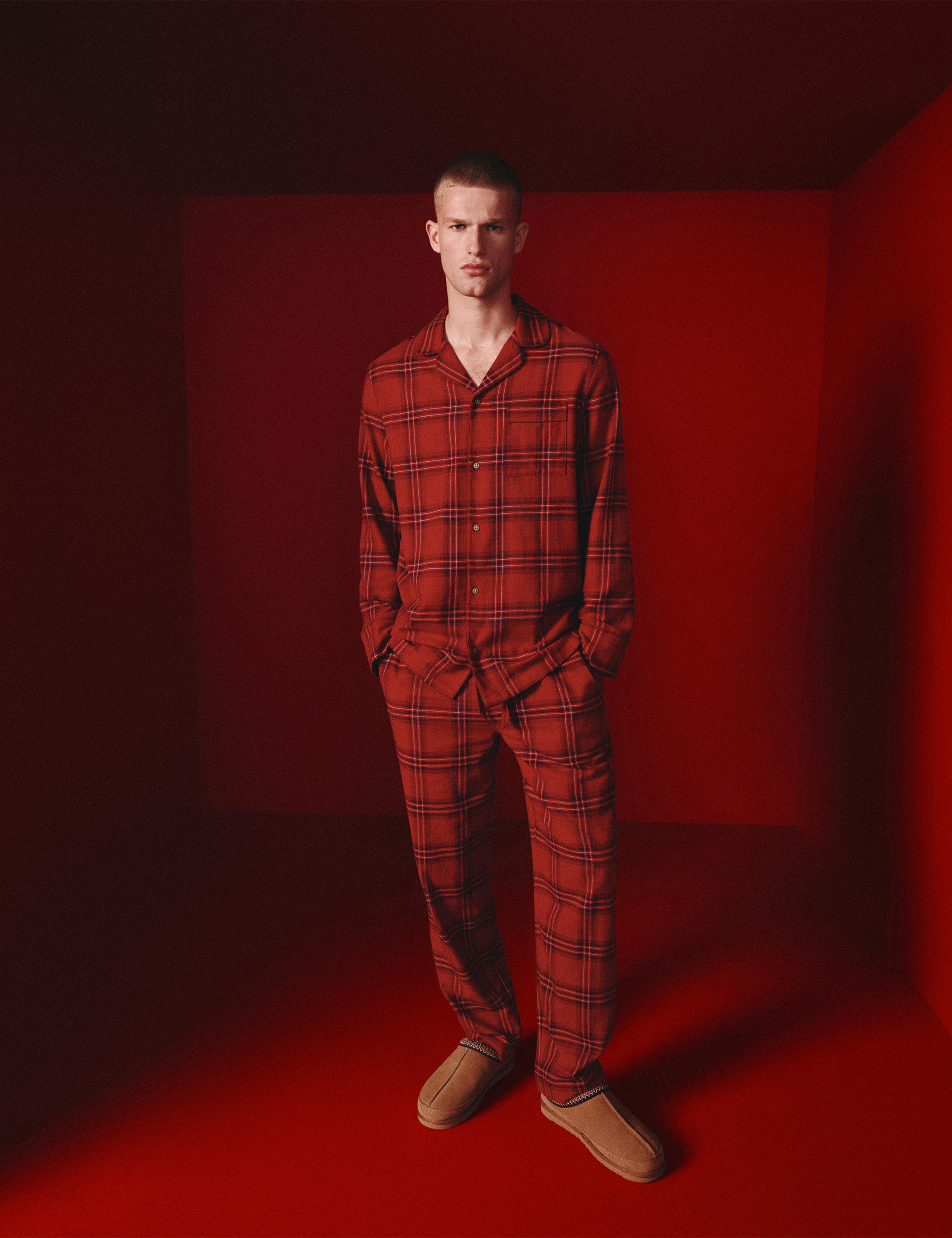Pure Cotton Checked Christmas Family Pyjamas 1 of 8