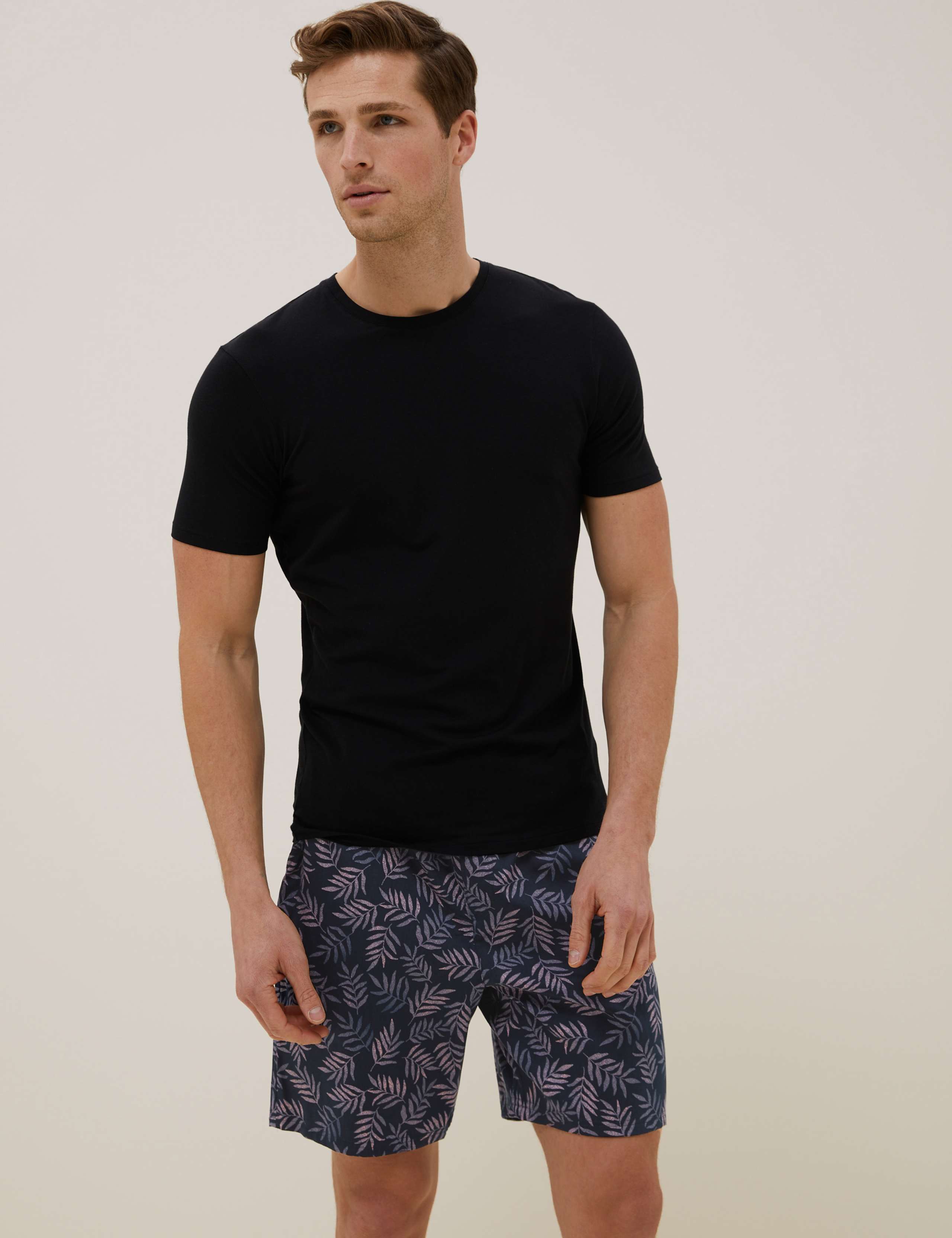 Cotton Tencel™ Woven Pyjama Shorts 1 of 5