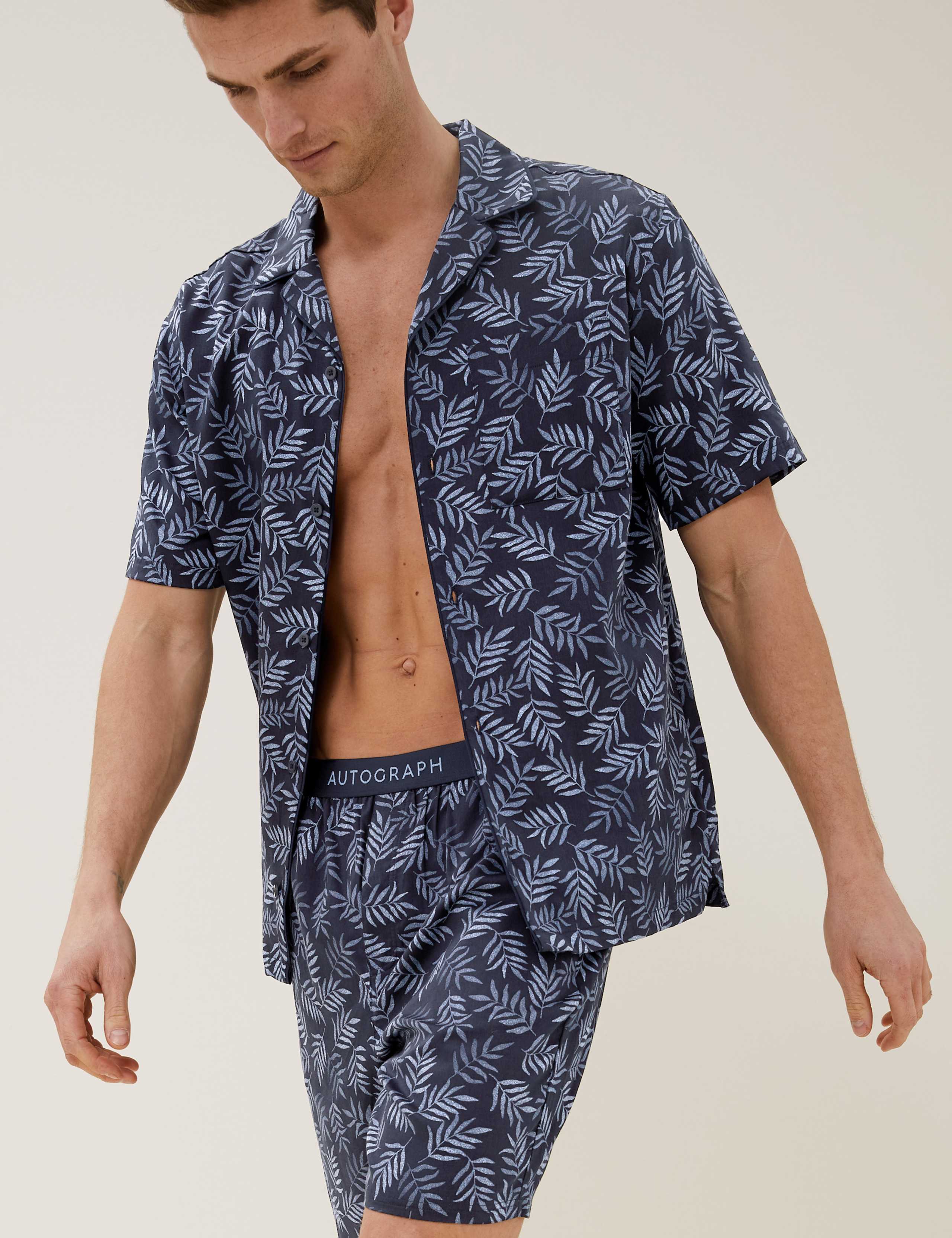 Cotton Tencel™ Woven Pyjama Shorts 1 of 5