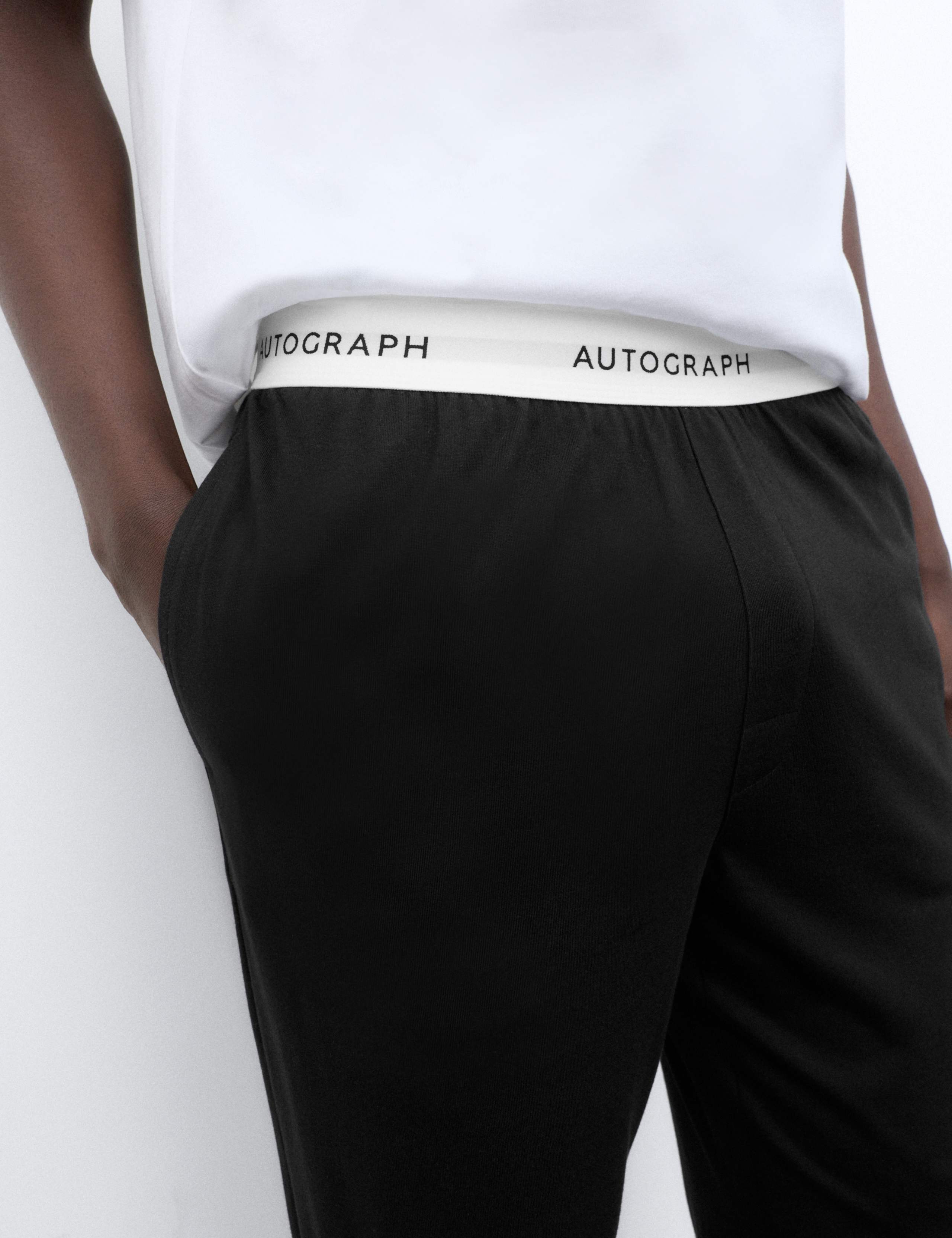Supima® Cotton Modal Elasticated Pyjama Joggers 6 of 6