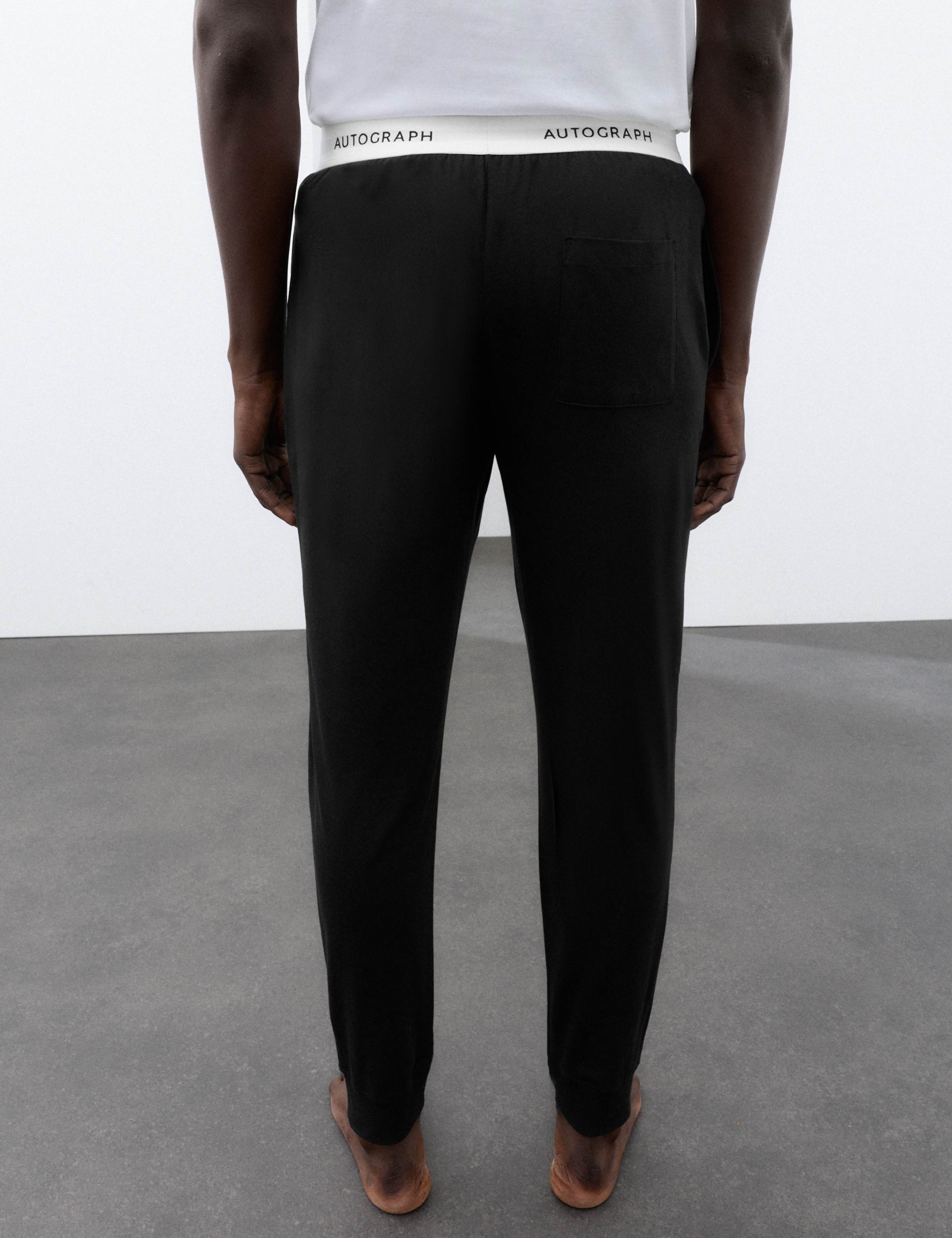 Supima® Cotton Modal Elasticated Pyjama Joggers 4 of 6