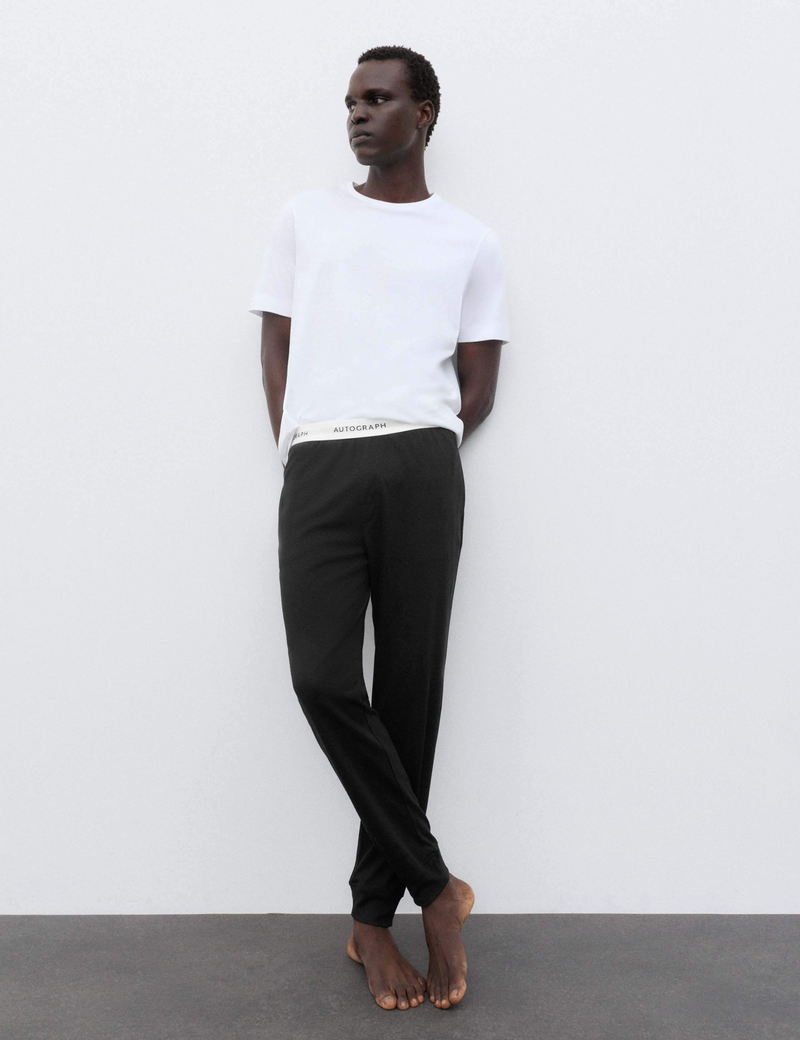 Supima® Cotton Modal Elasticated Pyjama Joggers 5 of 6