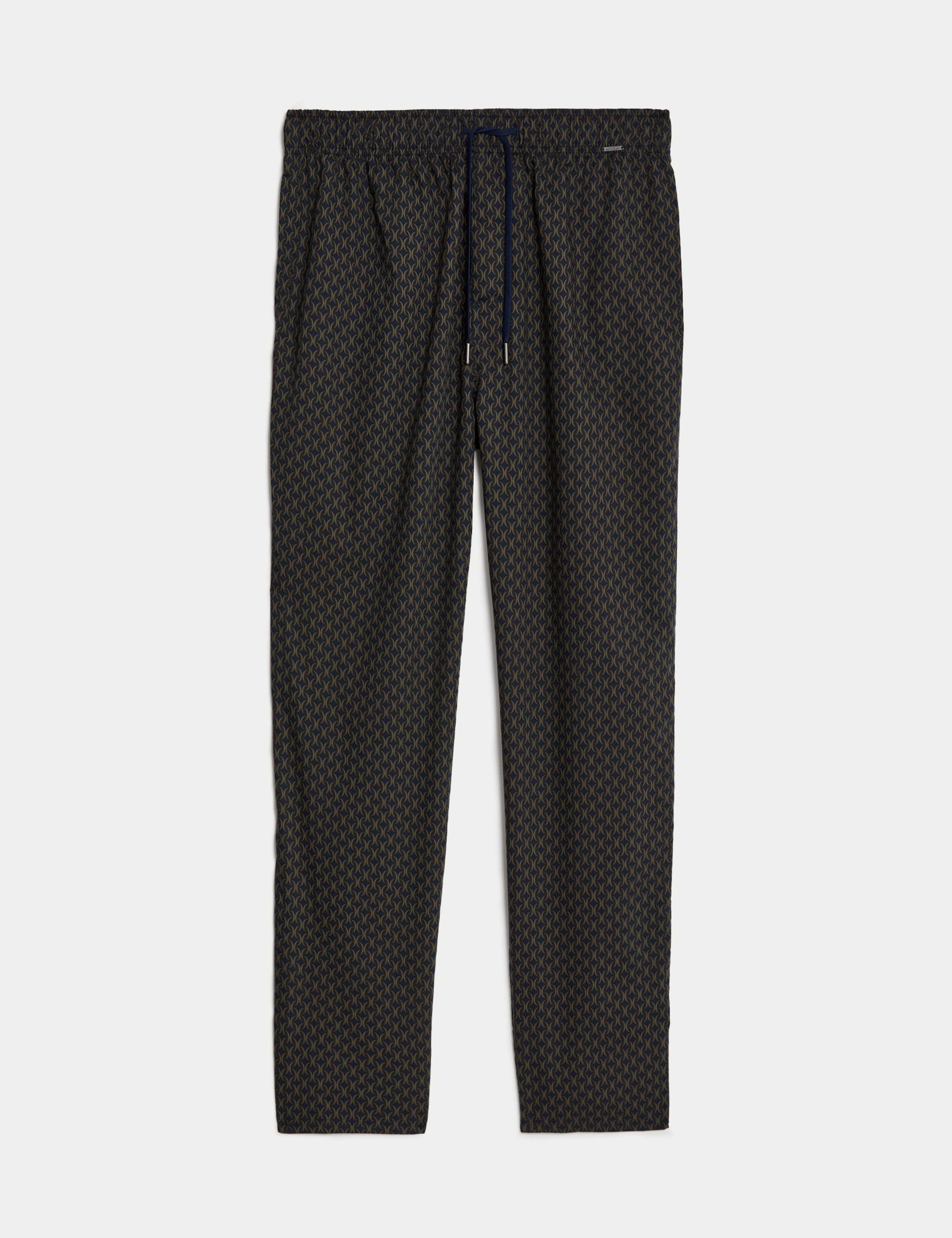 Cotton Rich Geometric Pyjama Bottoms 1 of 1