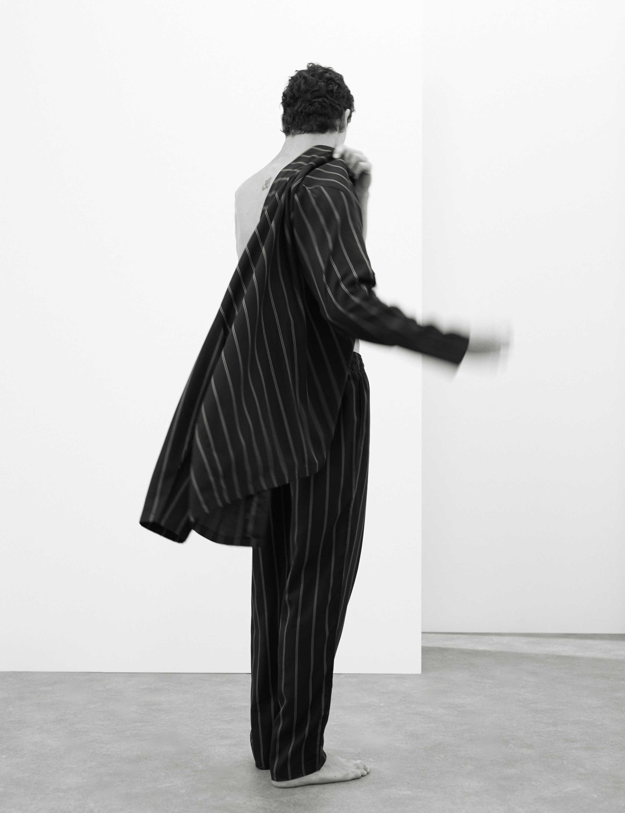 Pure Lyocell Striped Pyjama Top 3 of 4