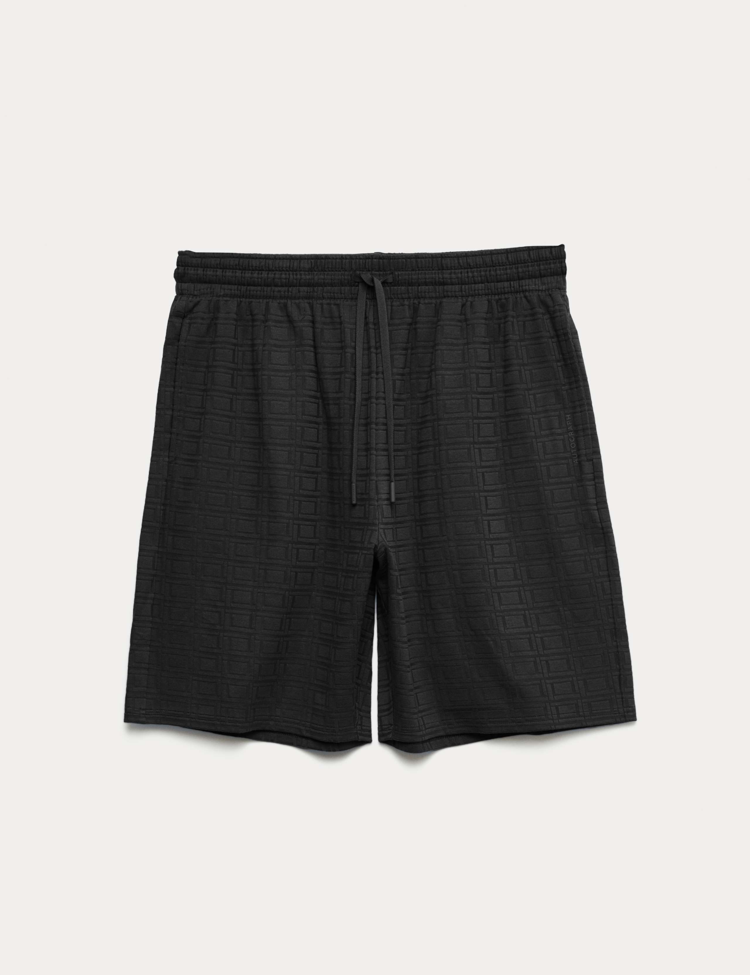 Supima® Cotton Rich Jacquard Pyjama Shorts 2 of 3