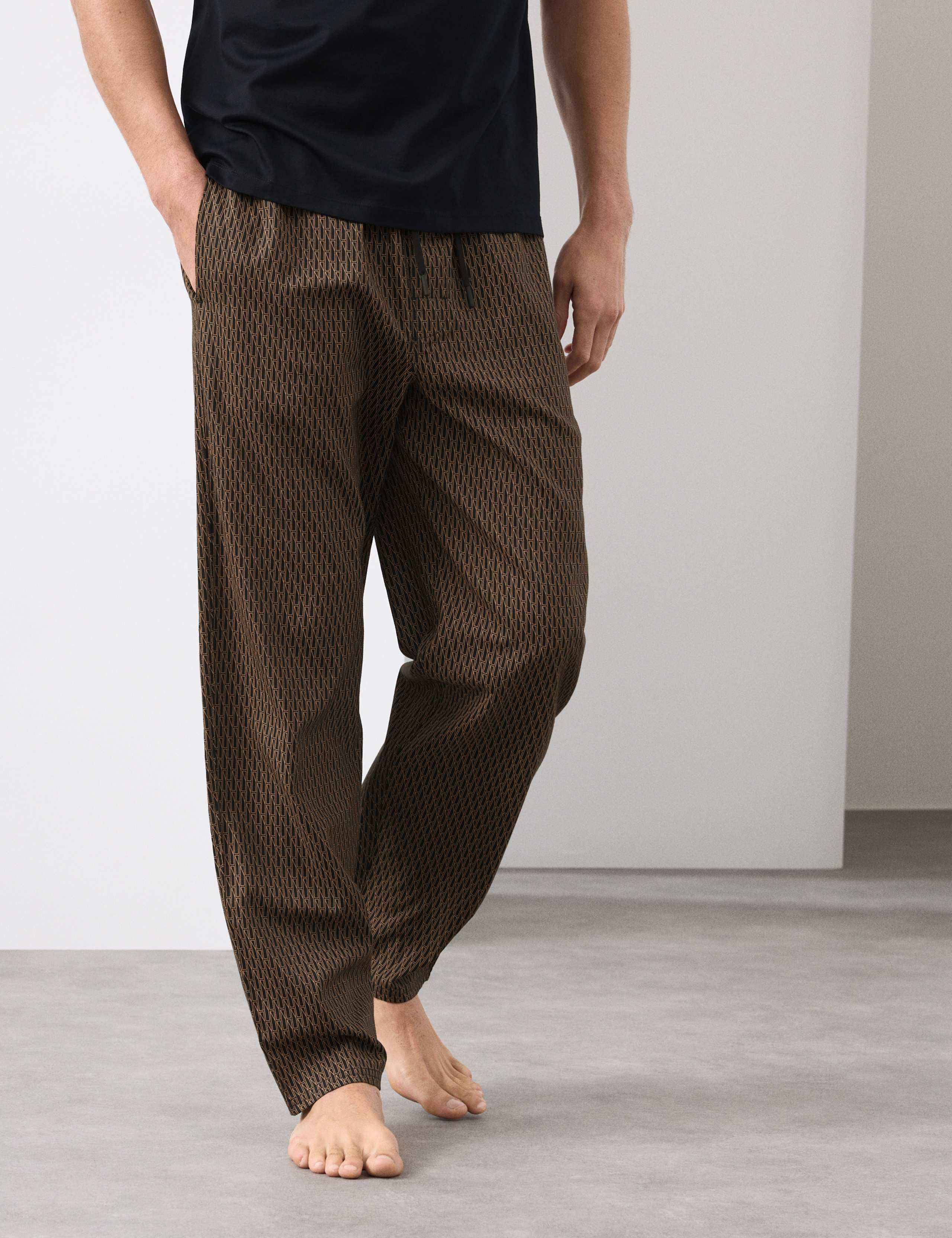 Cotton Rich Geometric Print Pyjama Bottoms 3 of 7
