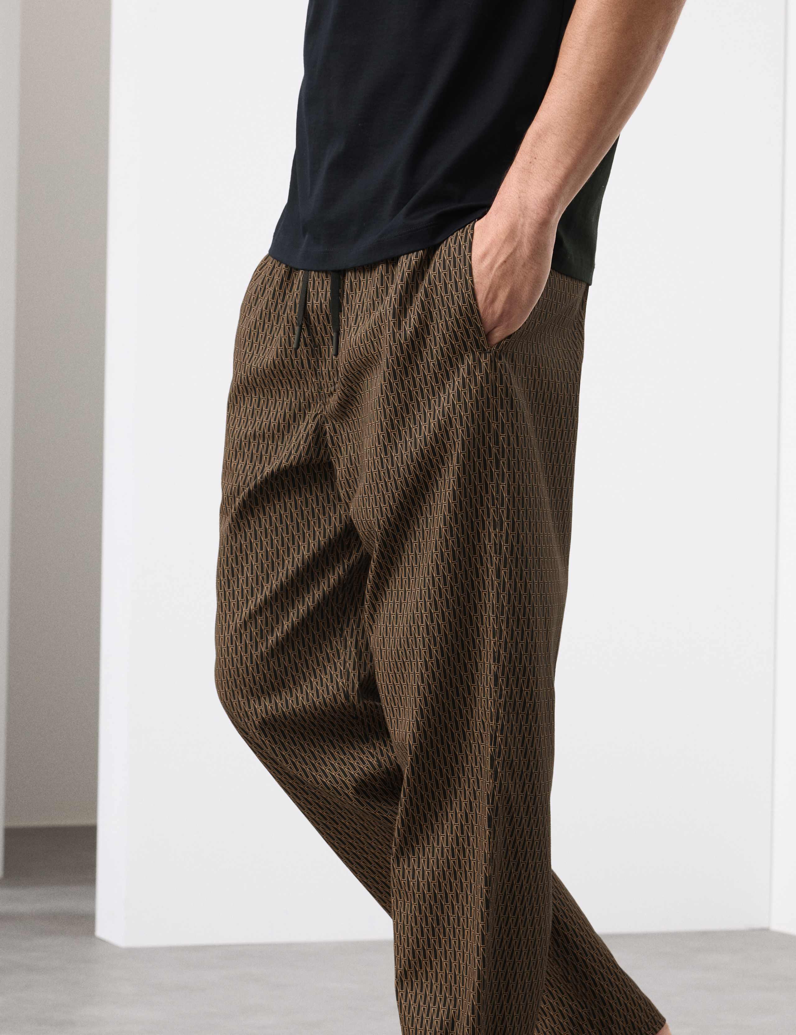 Cotton Rich Geometric Print Pyjama Bottoms 6 of 7