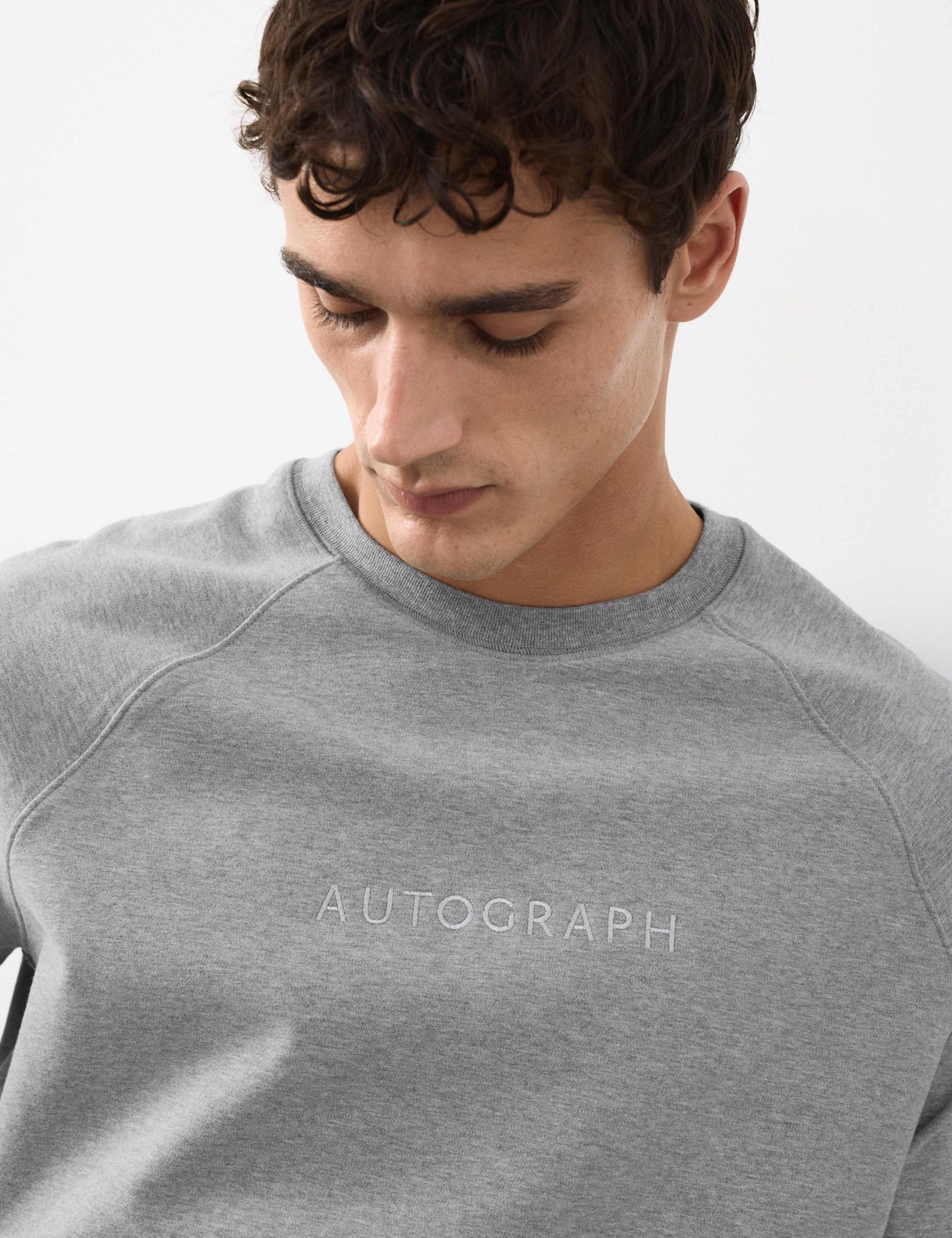 Cotton Rich Stretch Loungewear Sweatshirt 1 of 6