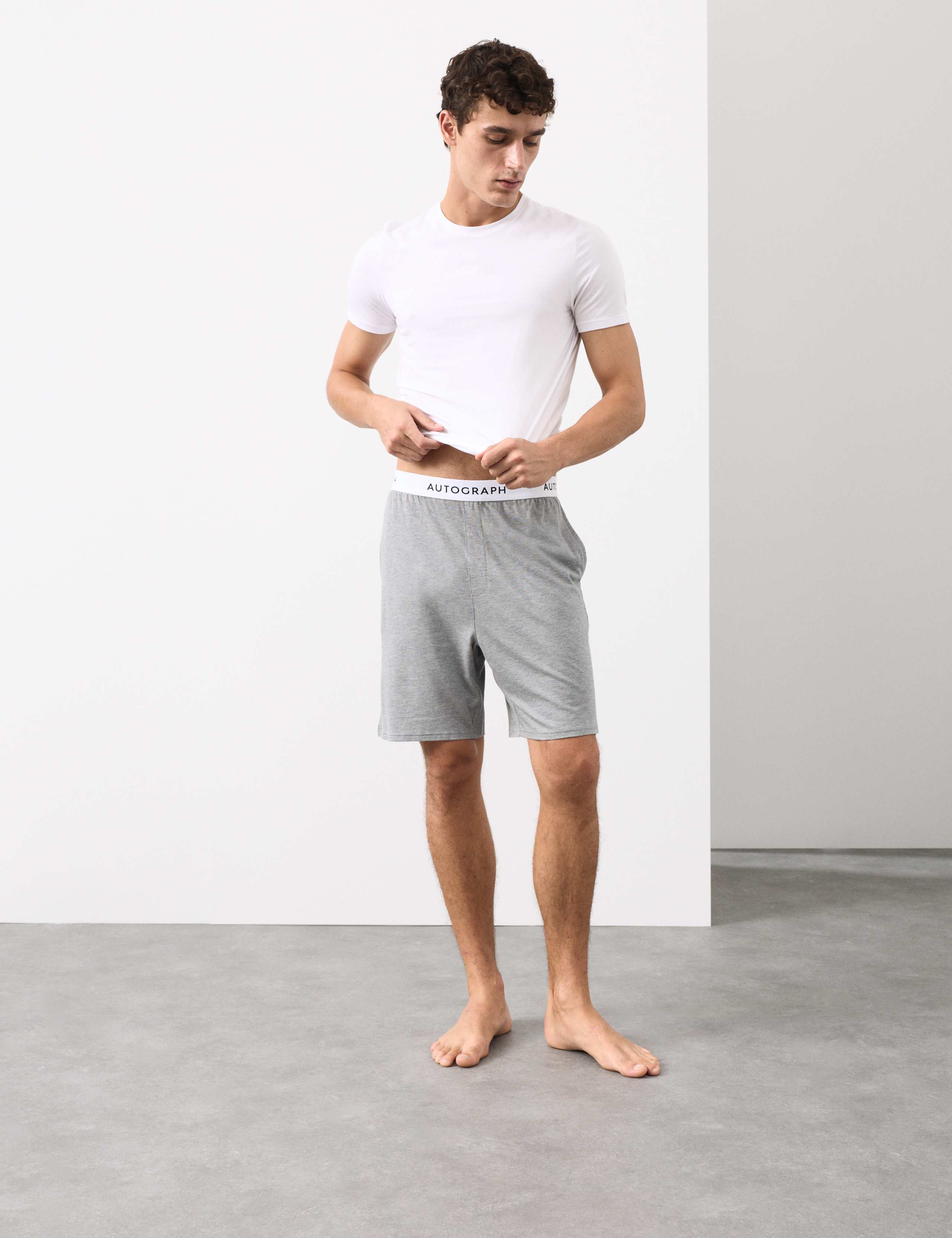 Supima Cotton Modal Elasticated Pyjama Shorts 3 of 5