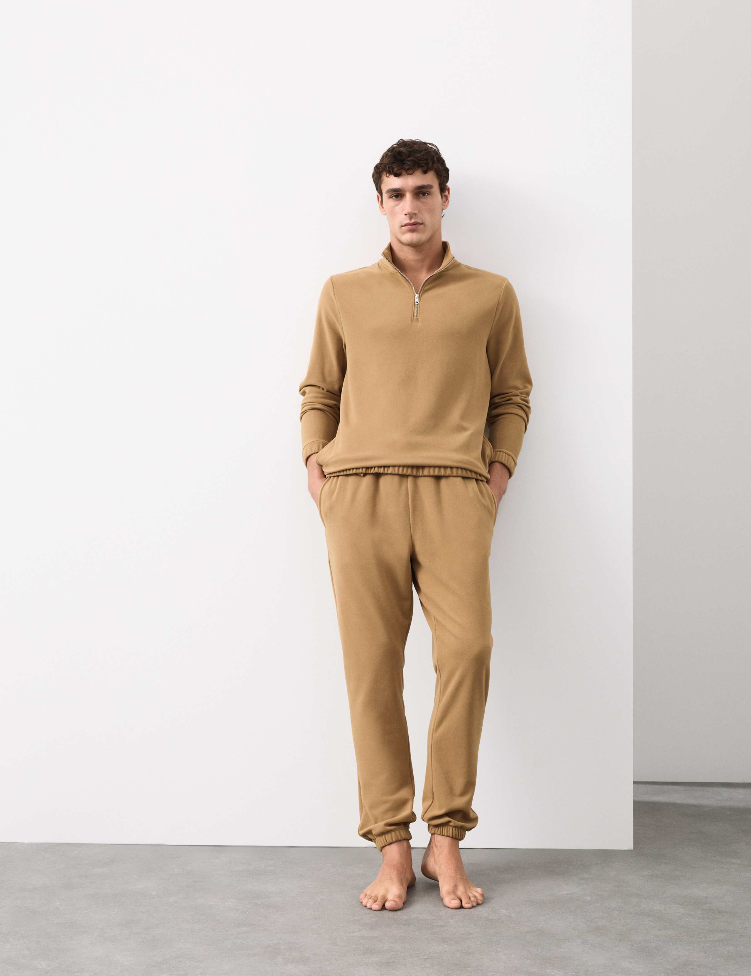 Luxury Fleece Half Zip Loungewear Top 5 of 6