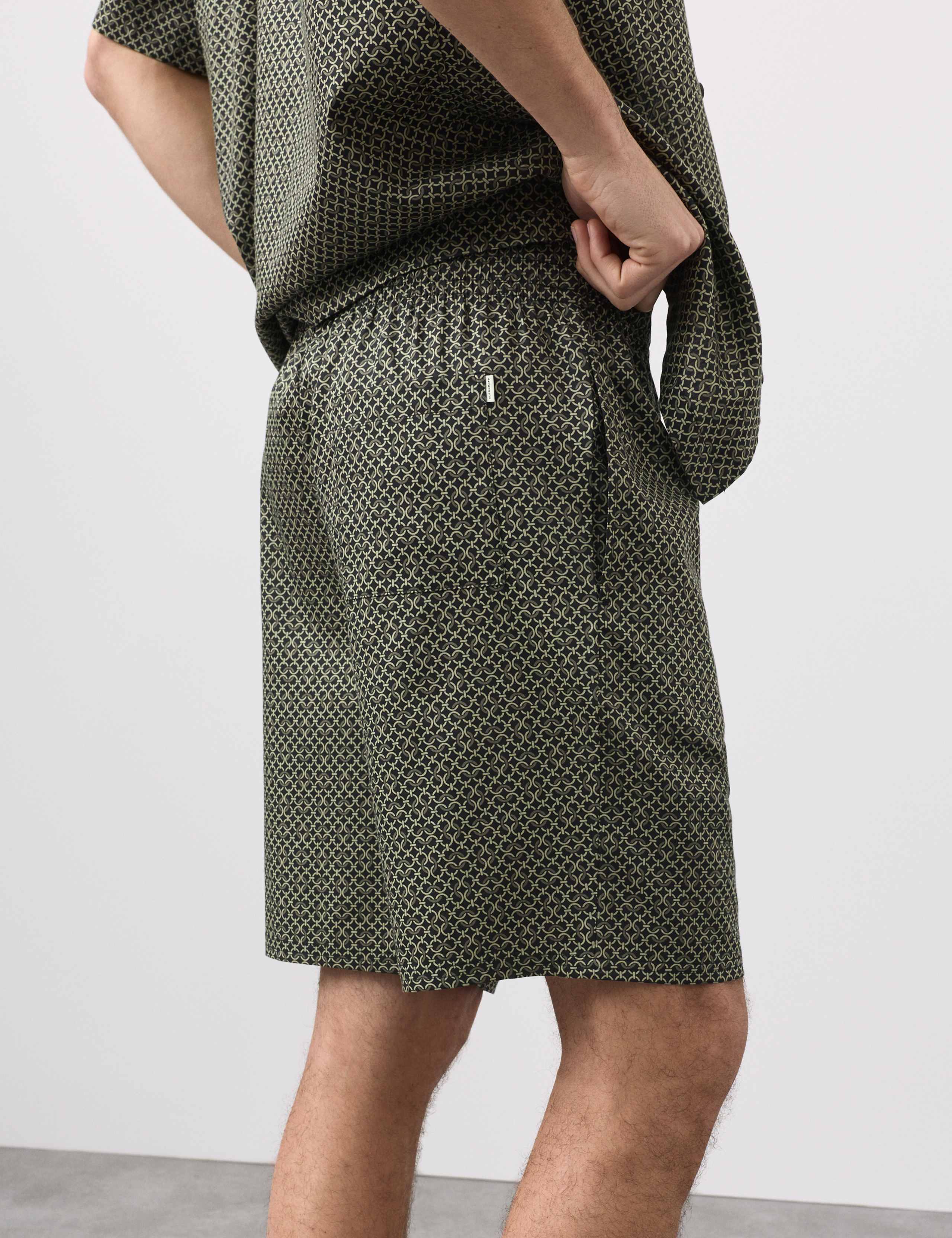 Cotton Rich Printed Pyjama Shorts 5 of 5